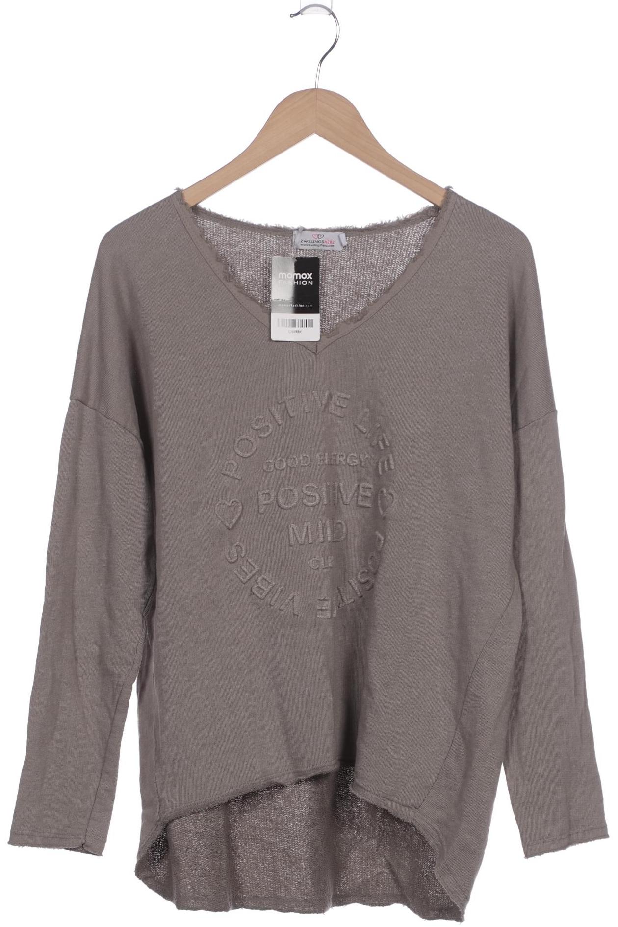 

Zwillingsherz Damen Sweatshirt, grau, Gr. 36