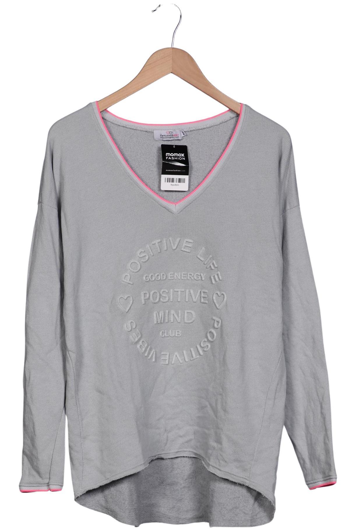 

Zwillingsherz Damen Sweatshirt, grau, Gr. 36