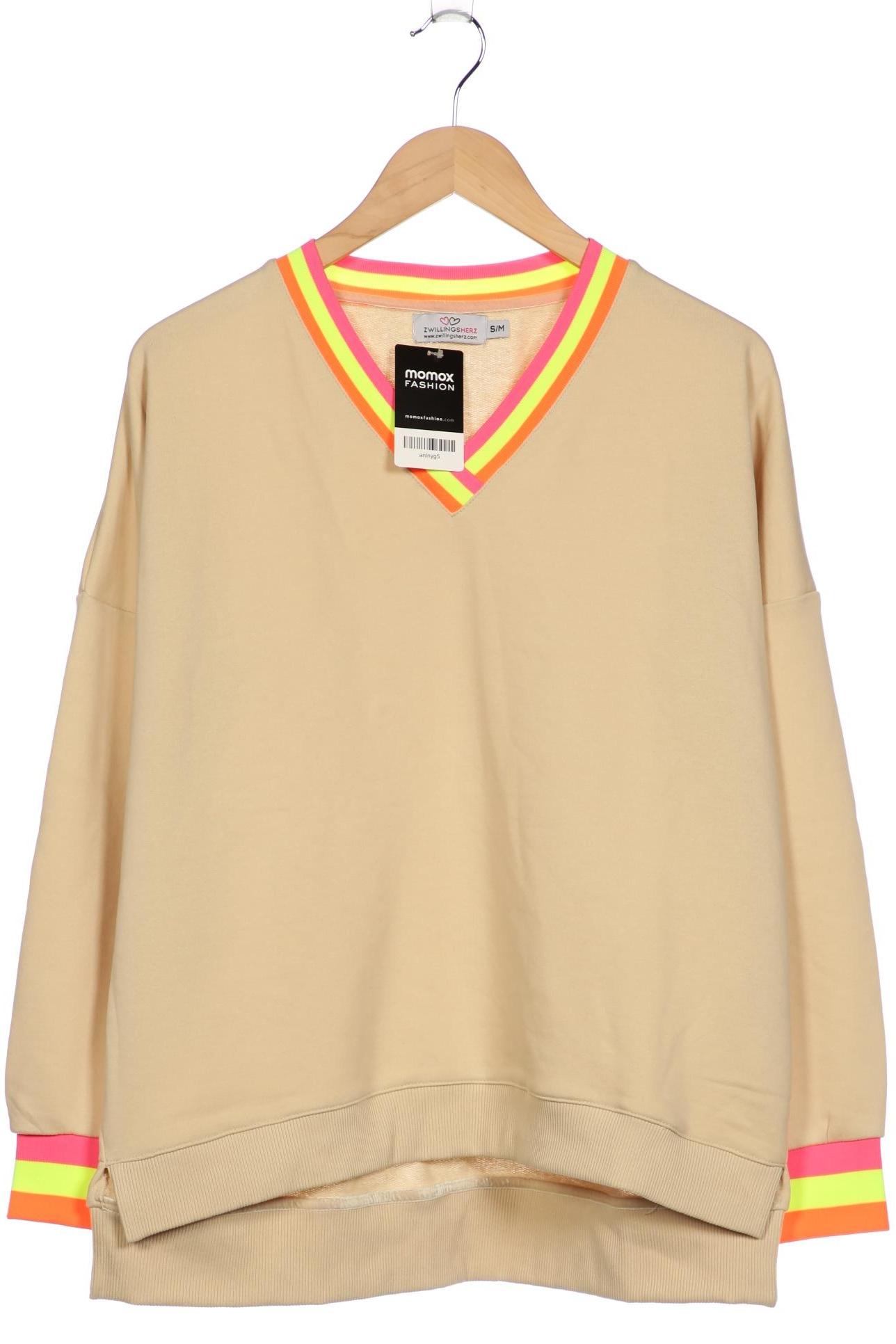 Thumbnail - Zwillingsherz Damen Sweatshirt, beige, Gr. 36