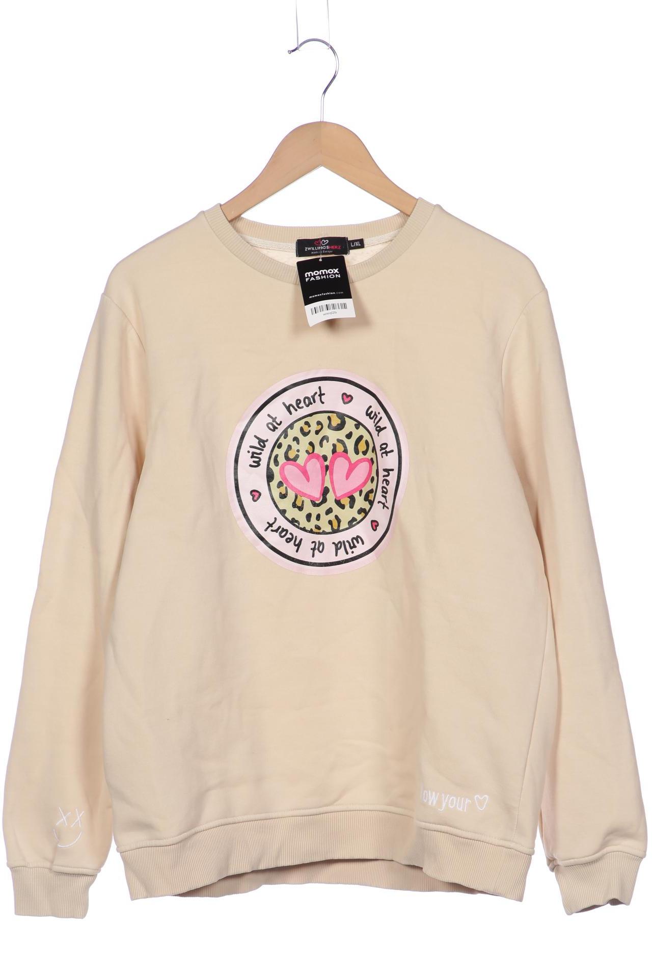 

Zwillingsherz Damen Sweatshirt, beige