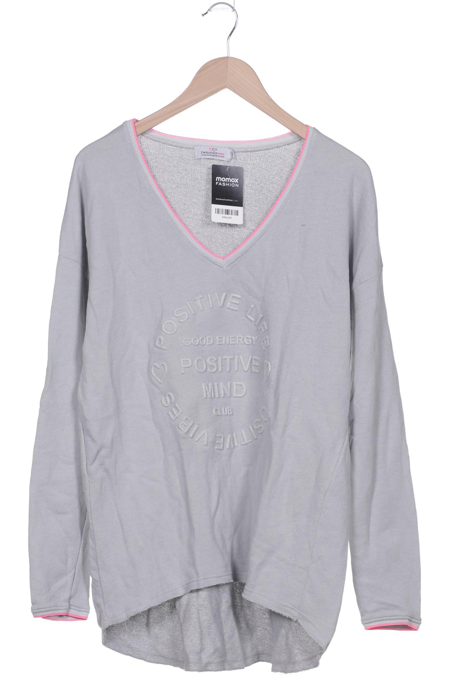 

Zwillingsherz Damen Sweatshirt, grau, Gr. 42