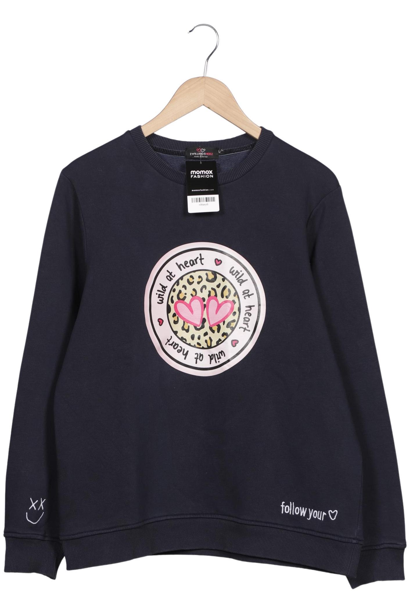 

Zwillingsherz Damen Sweatshirt, marineblau, Gr. 42