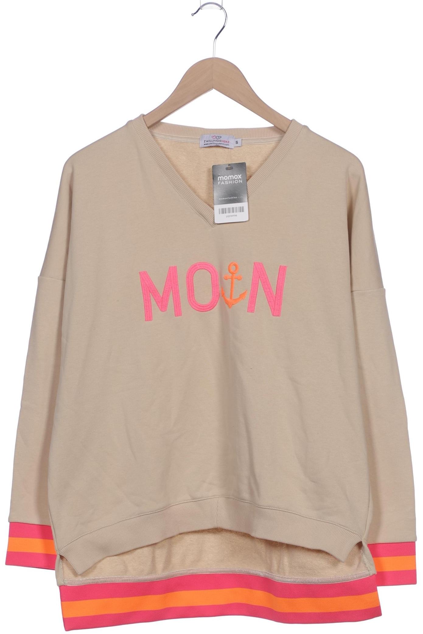 

Zwillingsherz Damen Sweatshirt, beige, Gr. 36