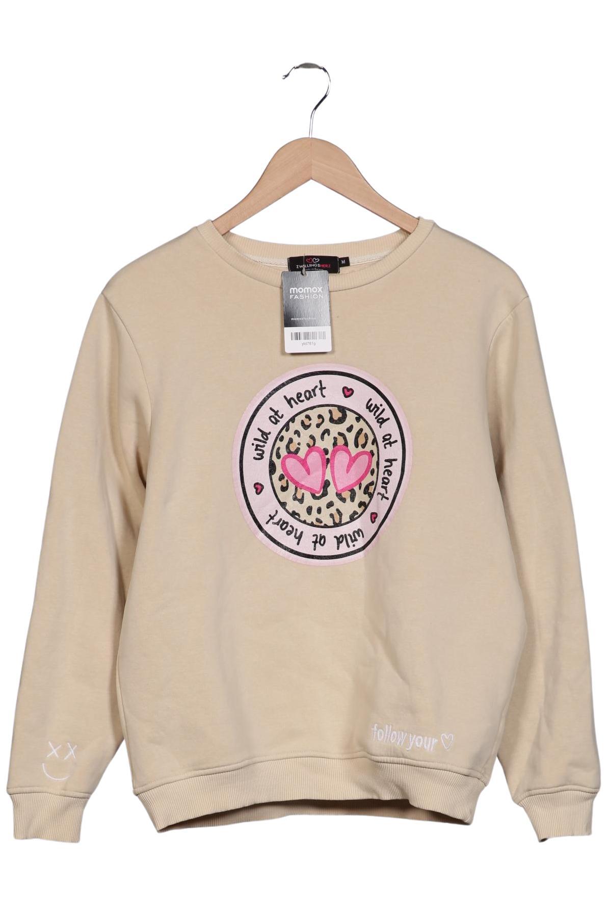 

Zwillingsherz Damen Sweatshirt, beige, Gr. 38