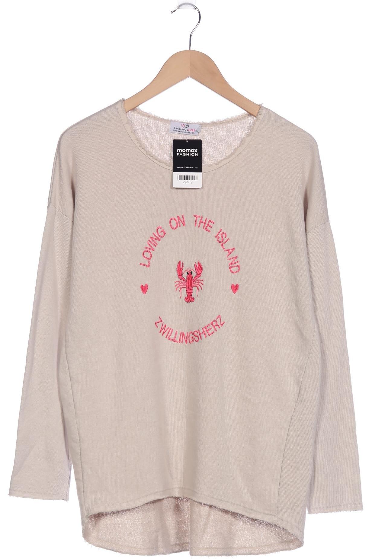 

Zwillingsherz Damen Sweatshirt, beige, Gr. 36