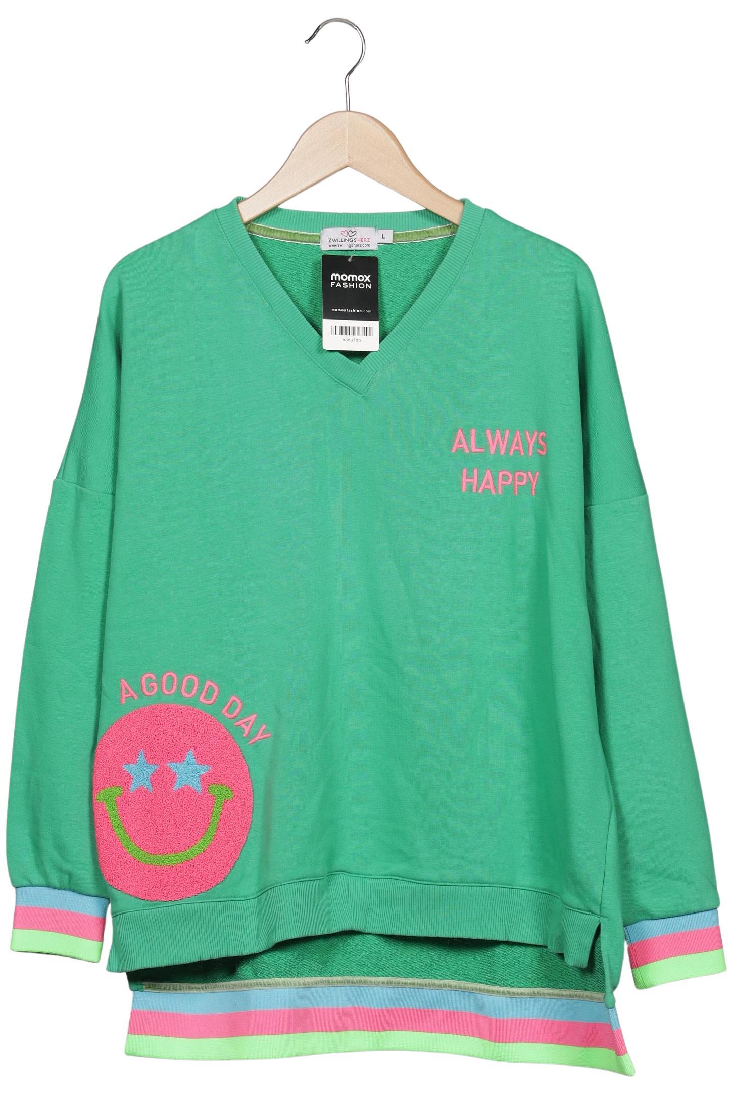 

Zwillingsherz Damen Sweatshirt, grün, Gr. 42