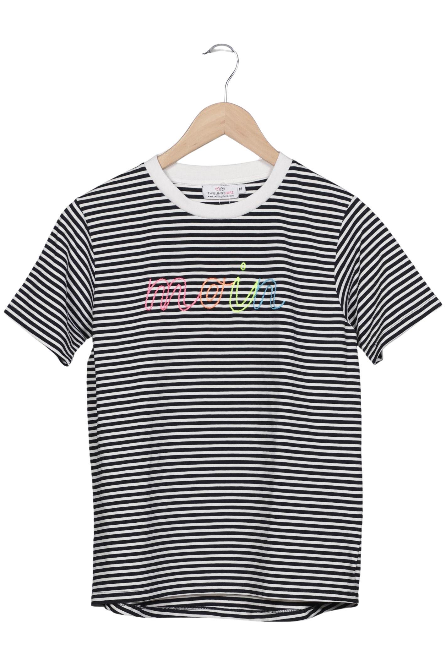 Thumbnail - Zwillingsherz Damen T-Shirt, schwarz, Gr. 38