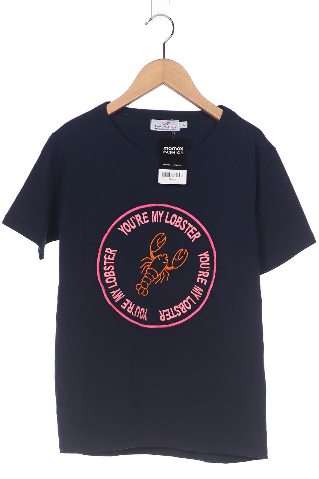 

Zwillingsherz Damen T-Shirt, marineblau, Gr. 36