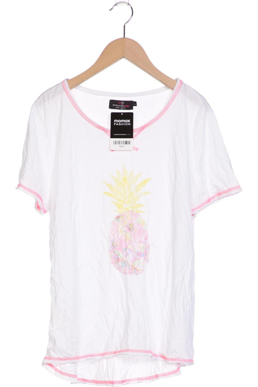 

Zwillingsherz Damen T-Shirt, weiß, Gr. 42