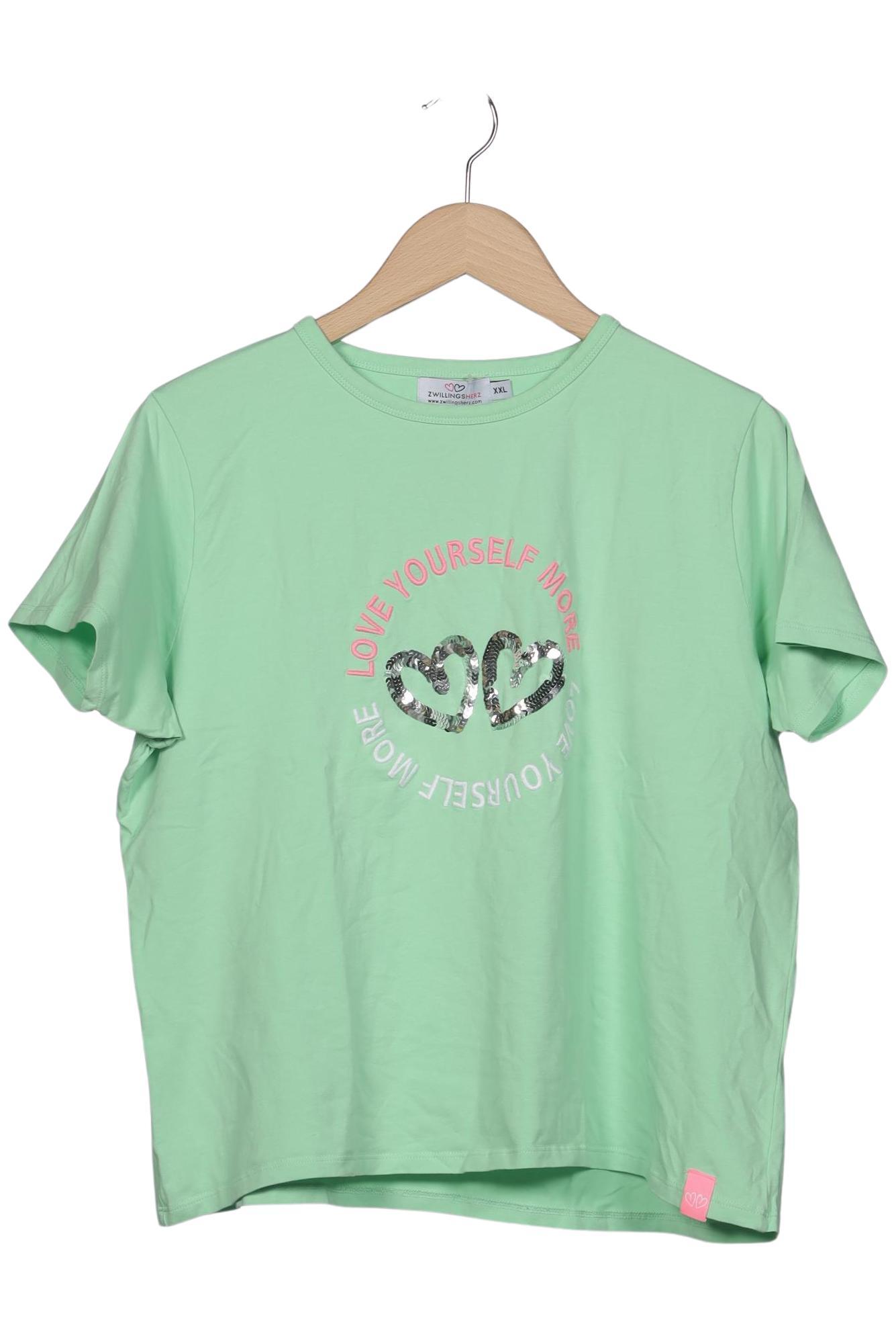 

Zwillingsherz Damen T-Shirt, hellgrün, Gr. 46