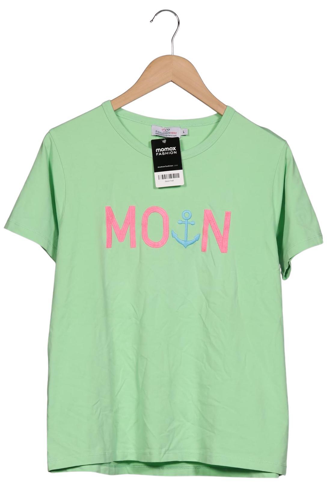 

Zwillingsherz Damen T-Shirt, hellgrün, Gr. 42