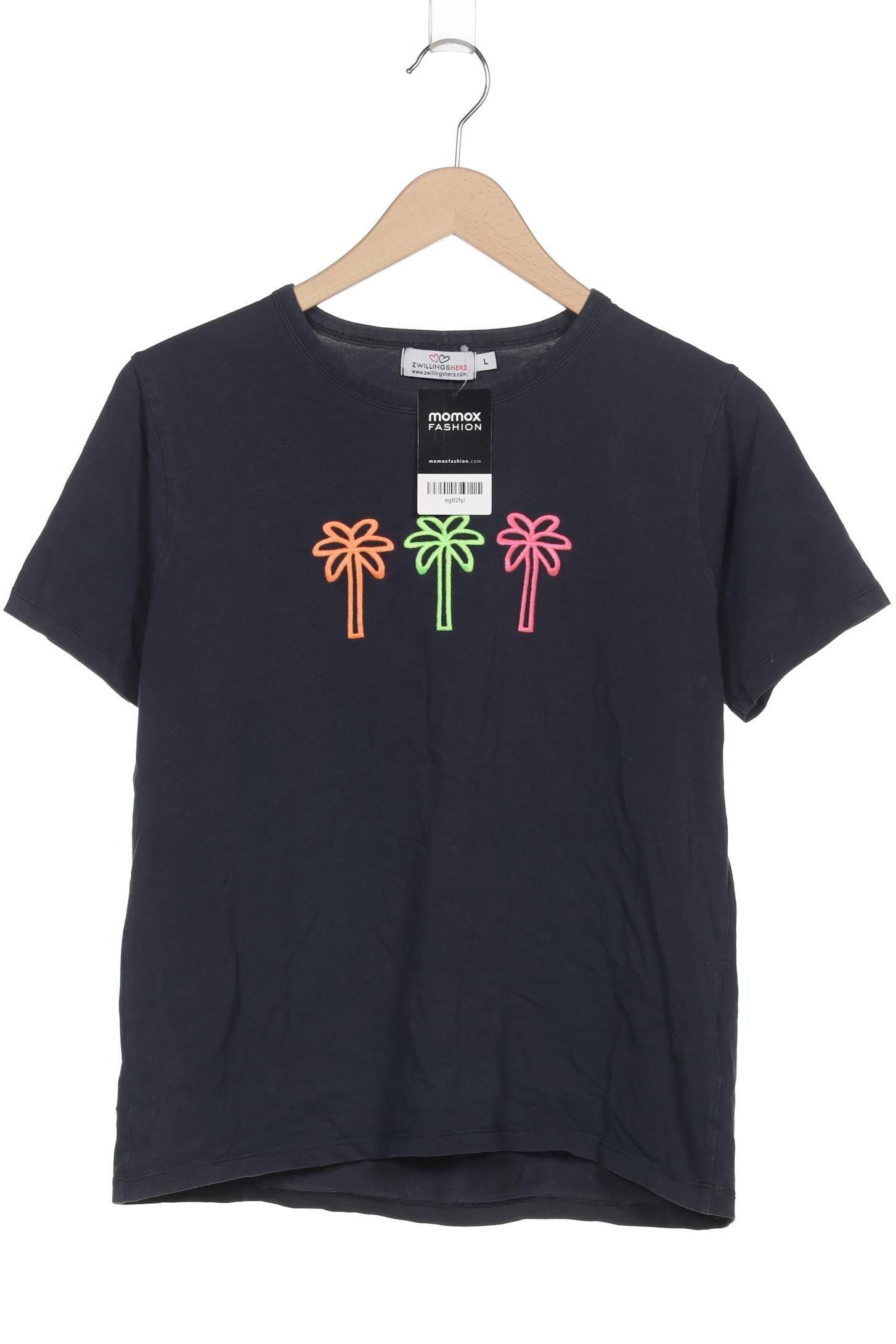

Zwillingsherz Damen T-Shirt, marineblau, Gr. 42