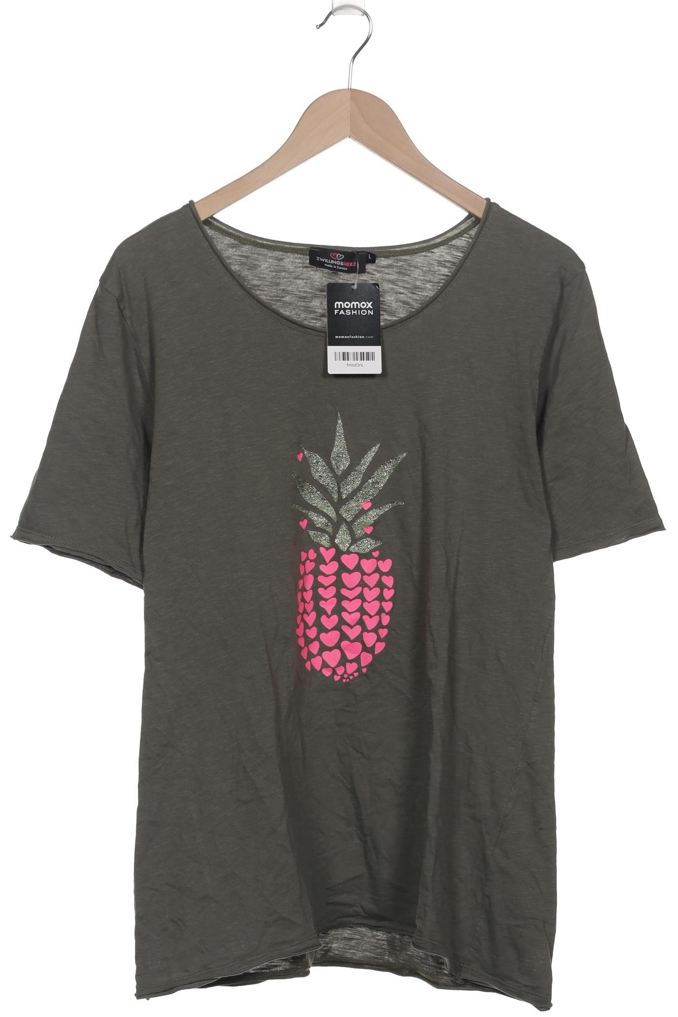 

Zwillingsherz Damen T-Shirt, grün, Gr. 42