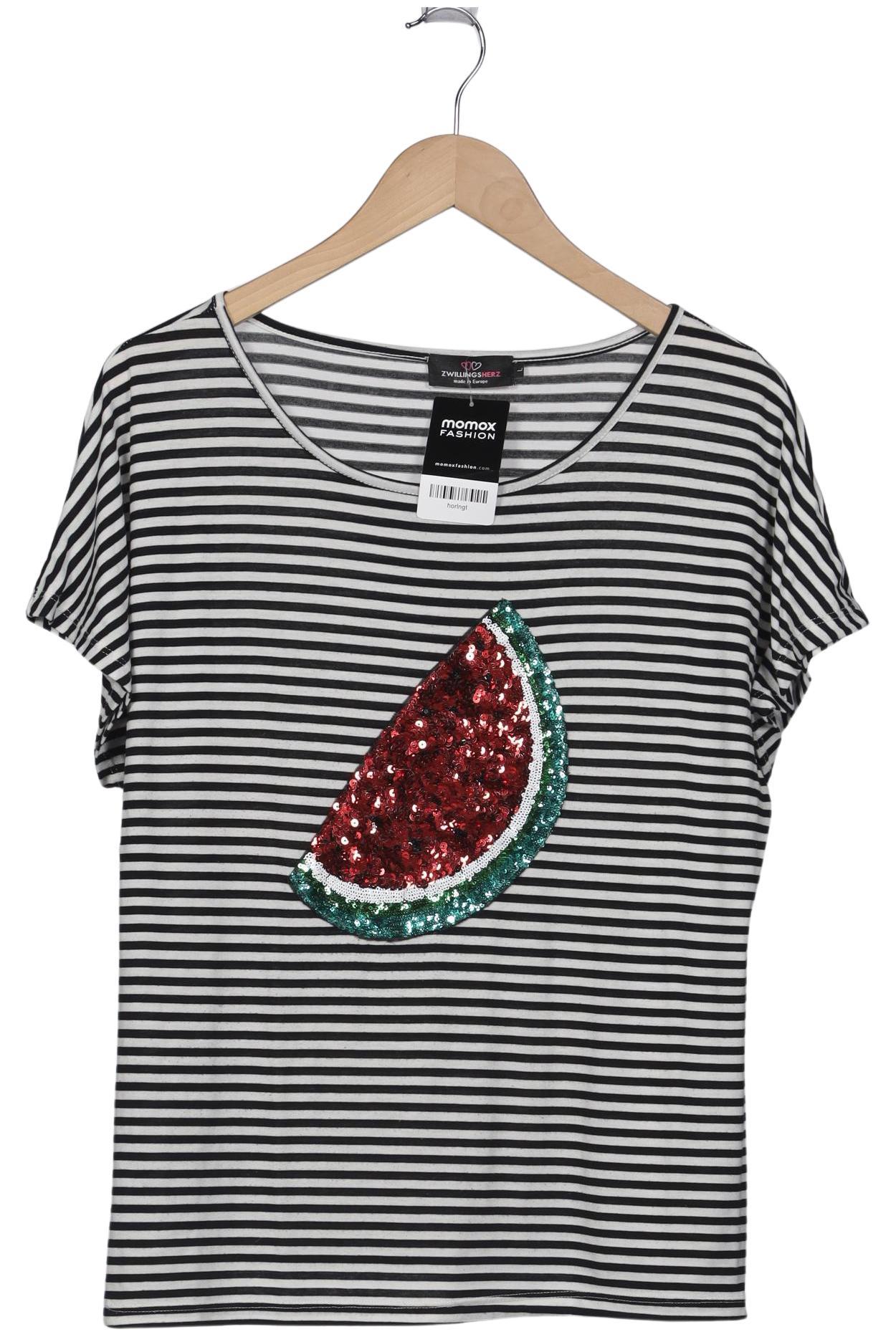 

Zwillingsherz Damen T-Shirt, schwarz, Gr. 42