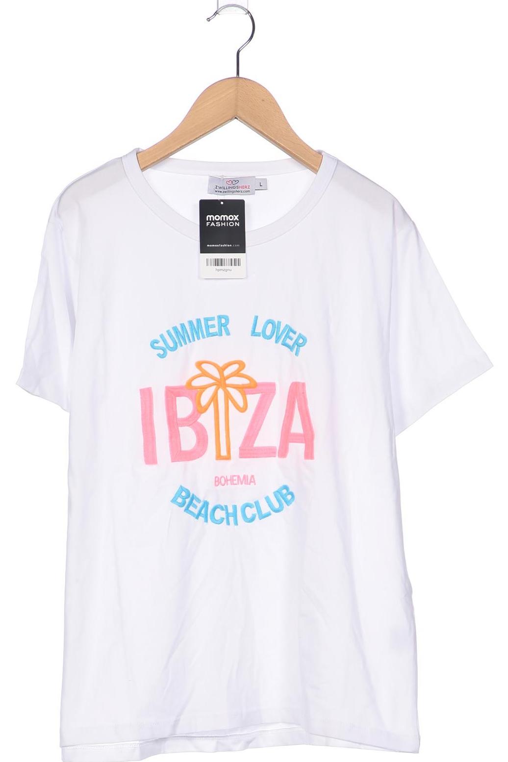 

Zwillingsherz Damen T-Shirt, weiß, Gr. 42