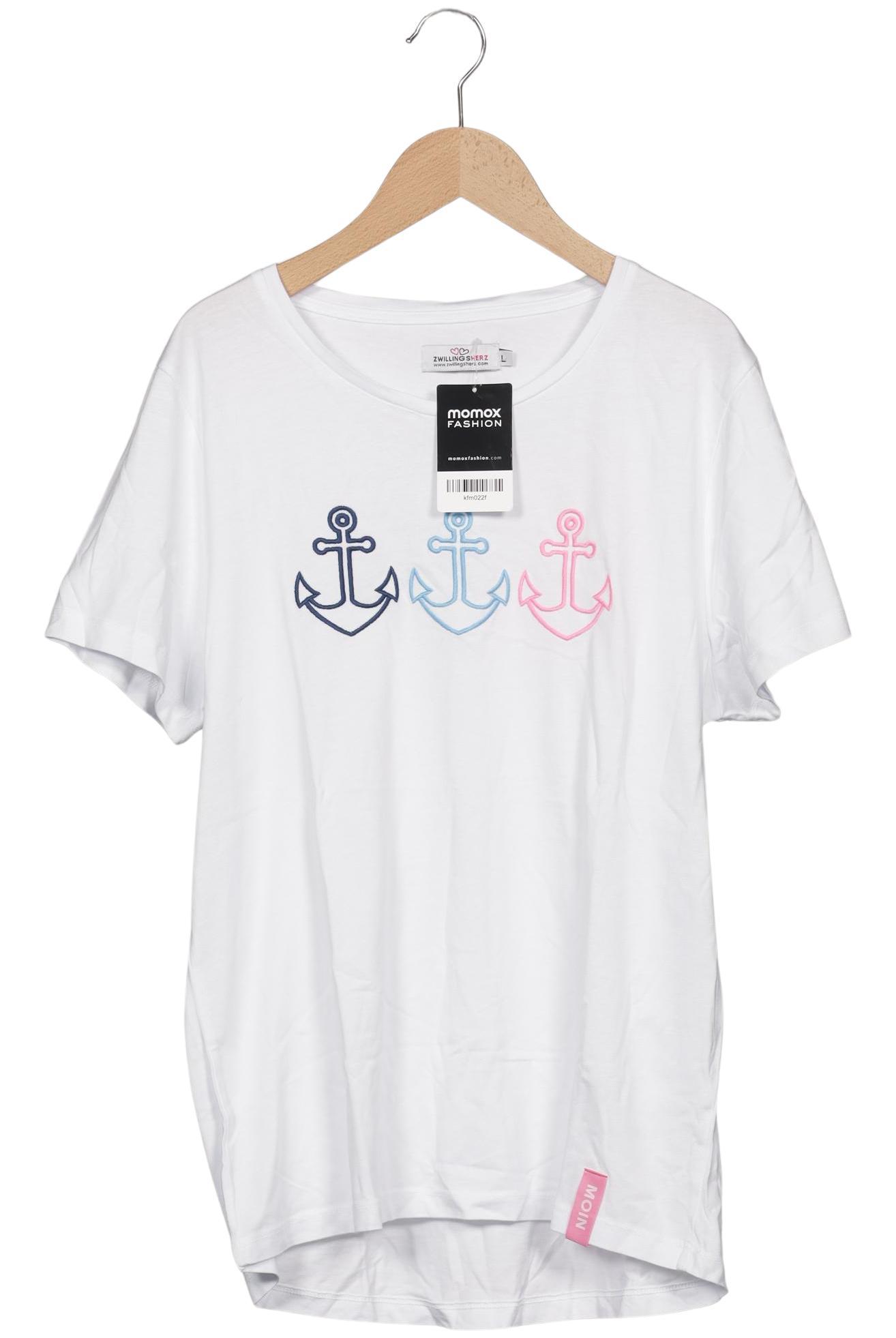 

Zwillingsherz Damen T-Shirt, weiß, Gr. 42