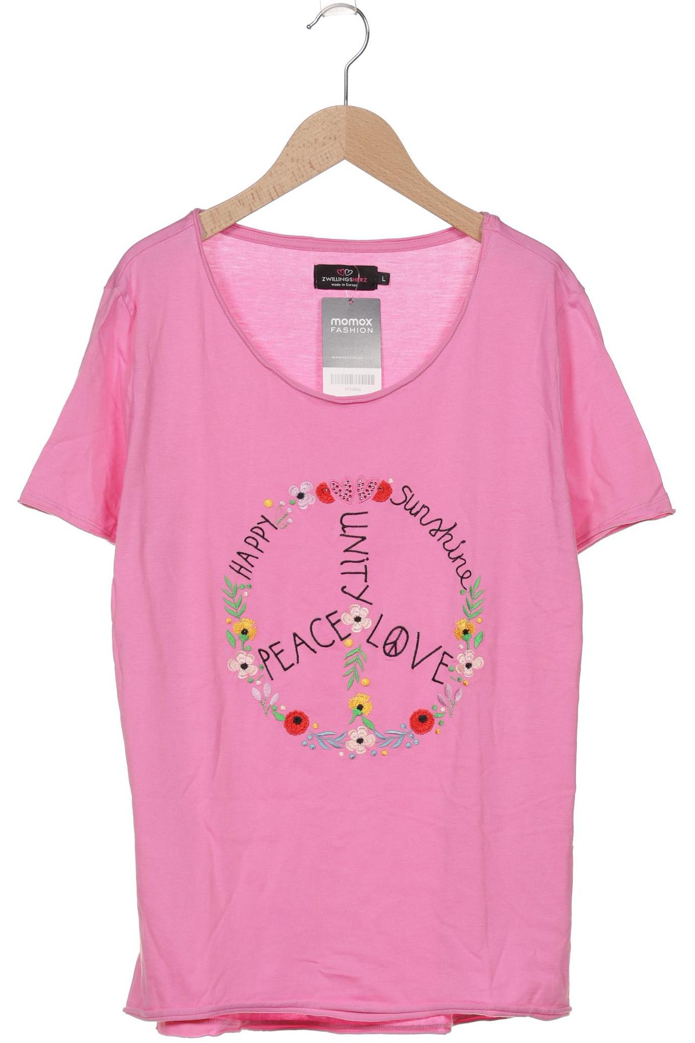 

Zwillingsherz Damen T-Shirt, pink, Gr. 42