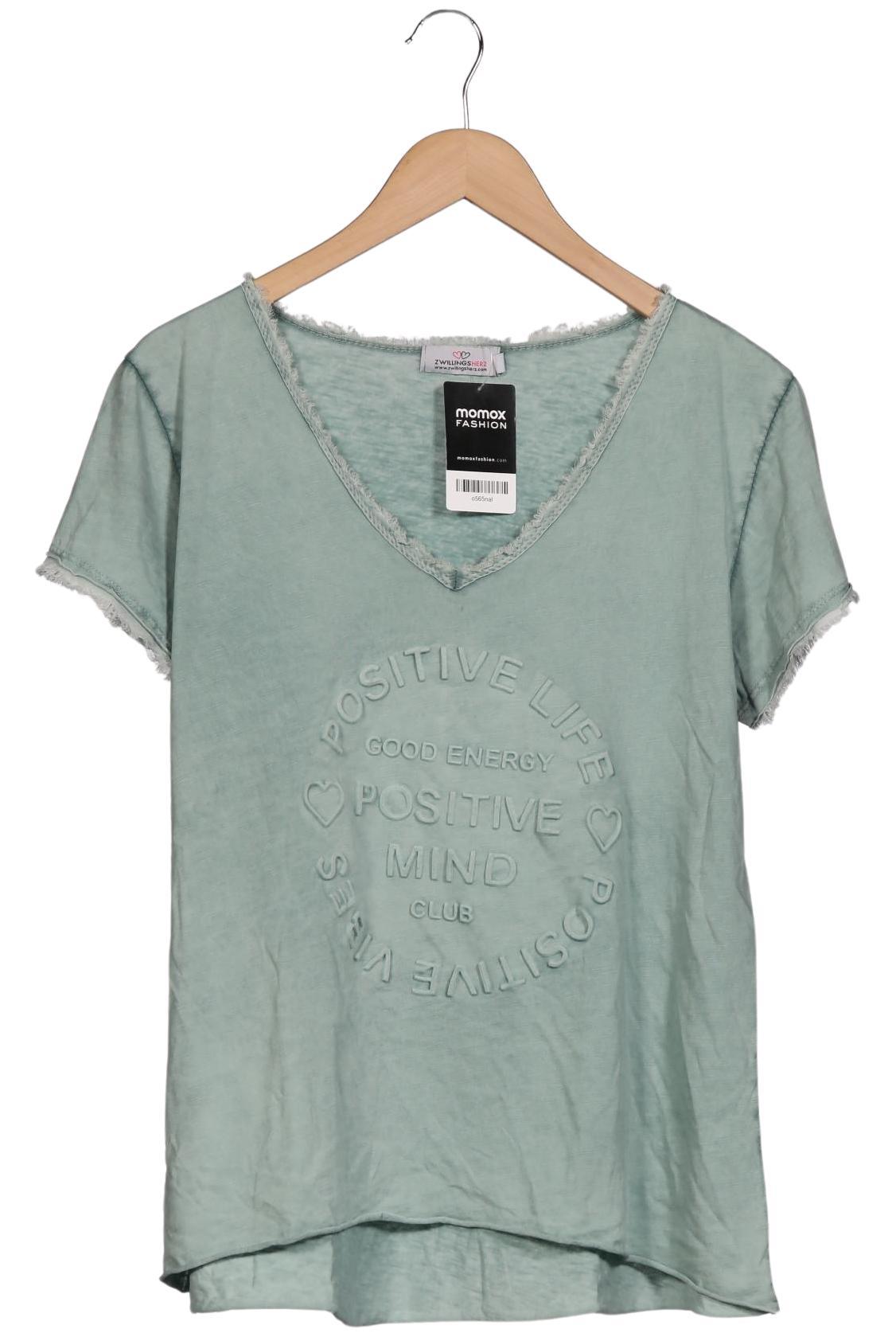 

Zwillingsherz Damen T-Shirt, hellgrün, Gr. 42