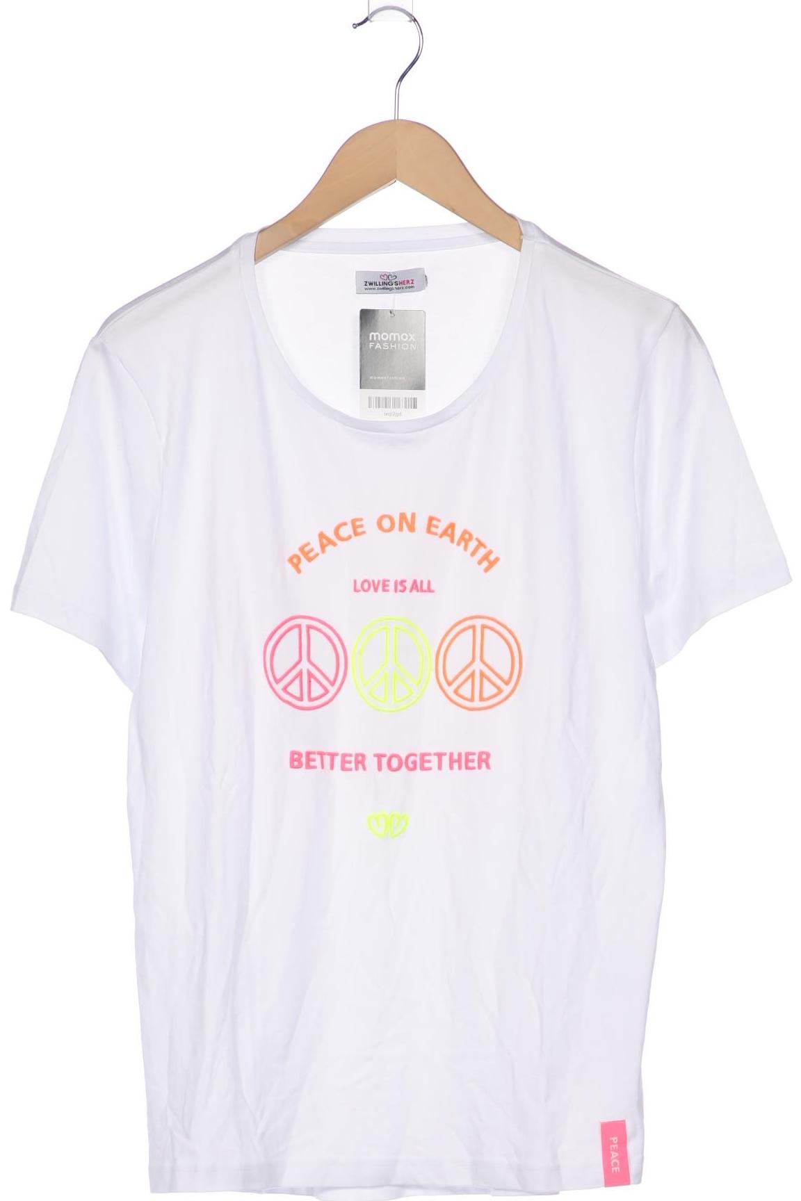 

Zwillingsherz Damen T-Shirt, weiß, Gr. 44