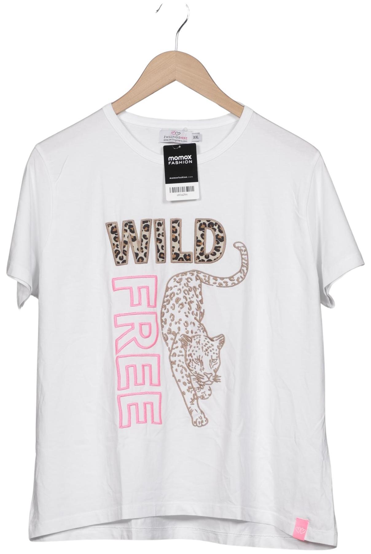 

Zwillingsherz Damen T-Shirt, weiß, Gr. 46