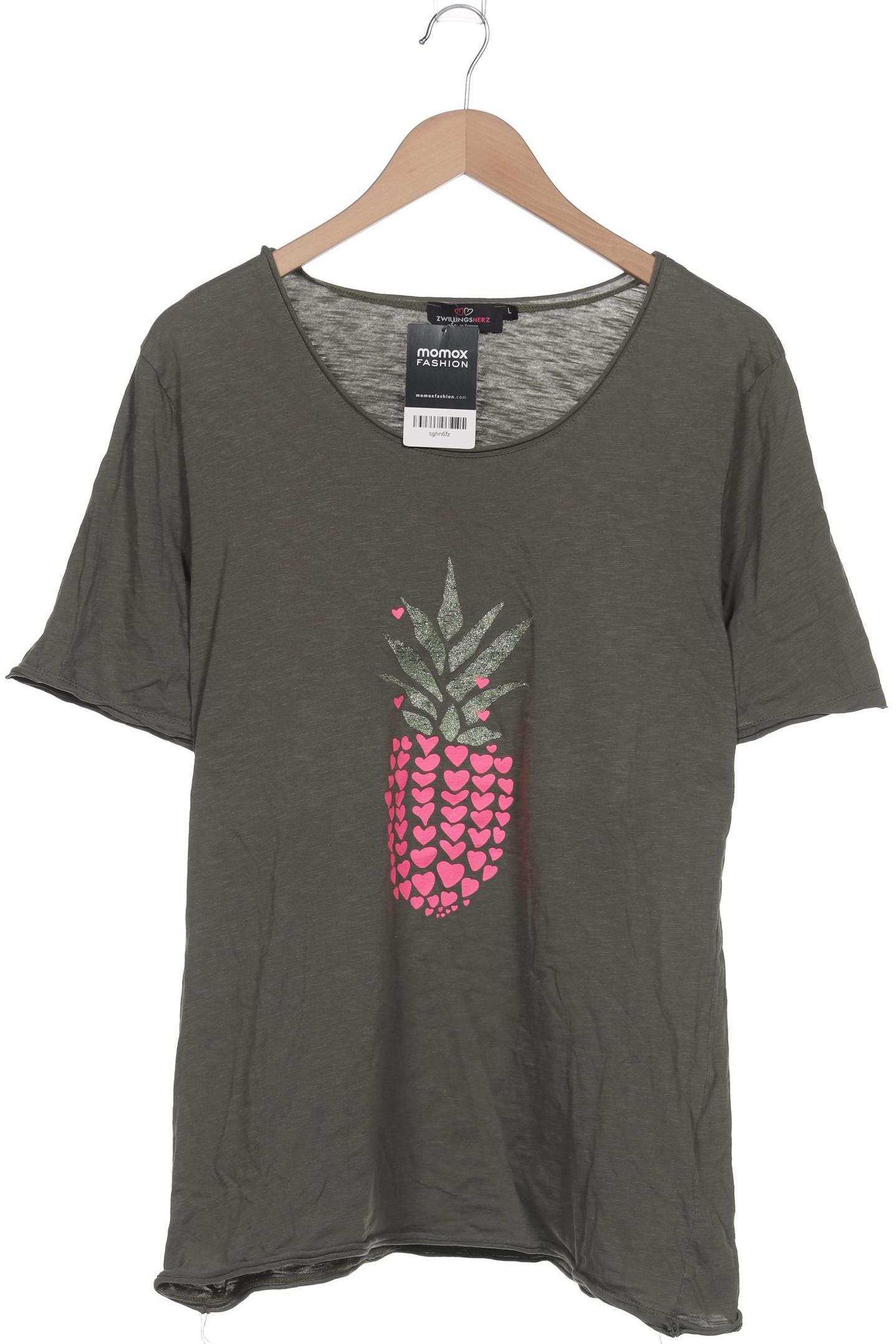 

Zwillingsherz Damen T-Shirt, grün, Gr. 42