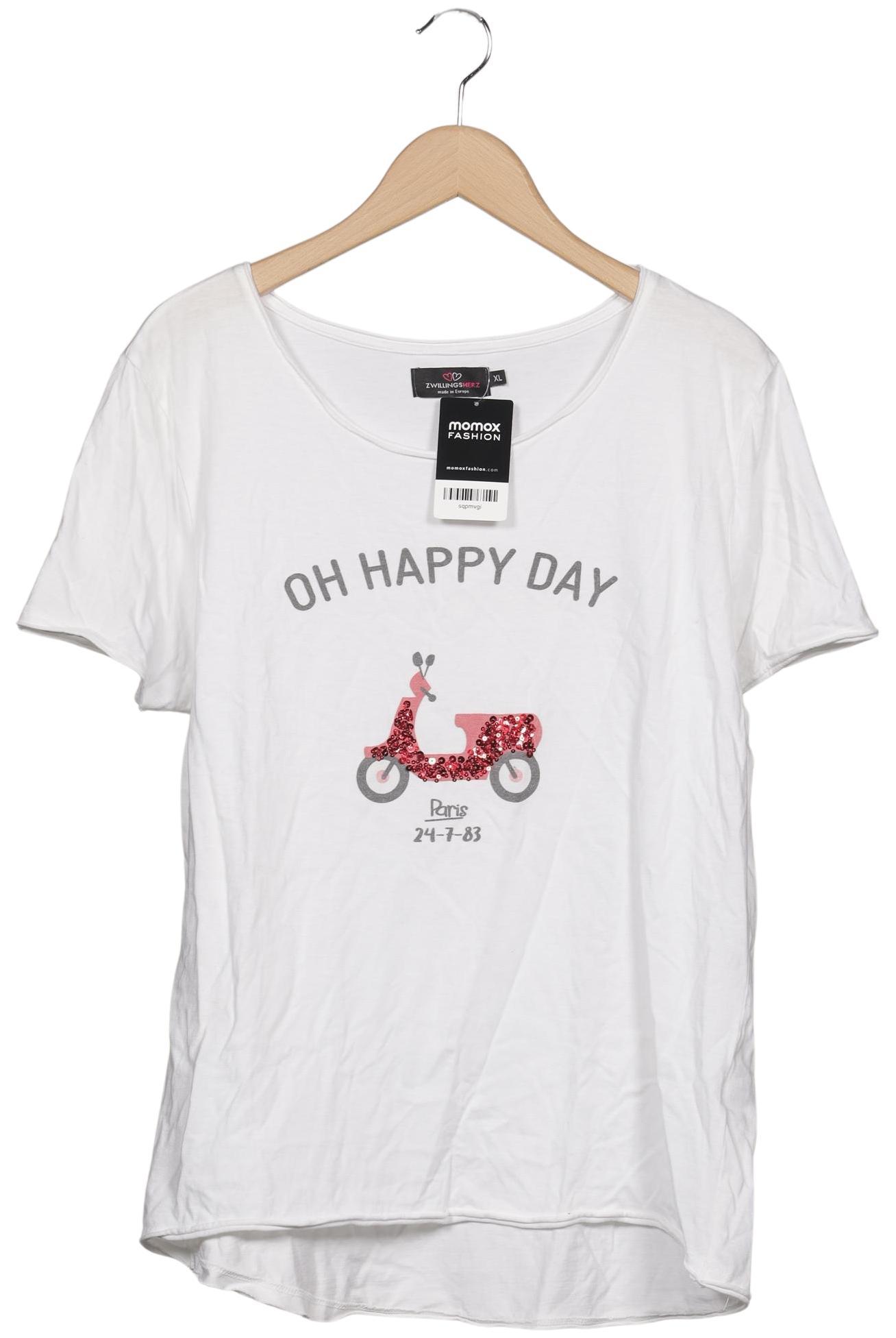 

Zwillingsherz Damen T-Shirt, weiß, Gr. 44