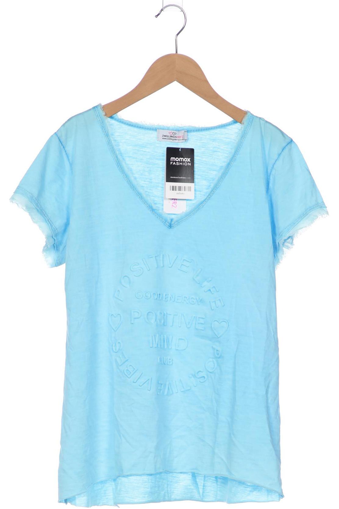 

Zwillingsherz Damen T-Shirt, blau, Gr. 36