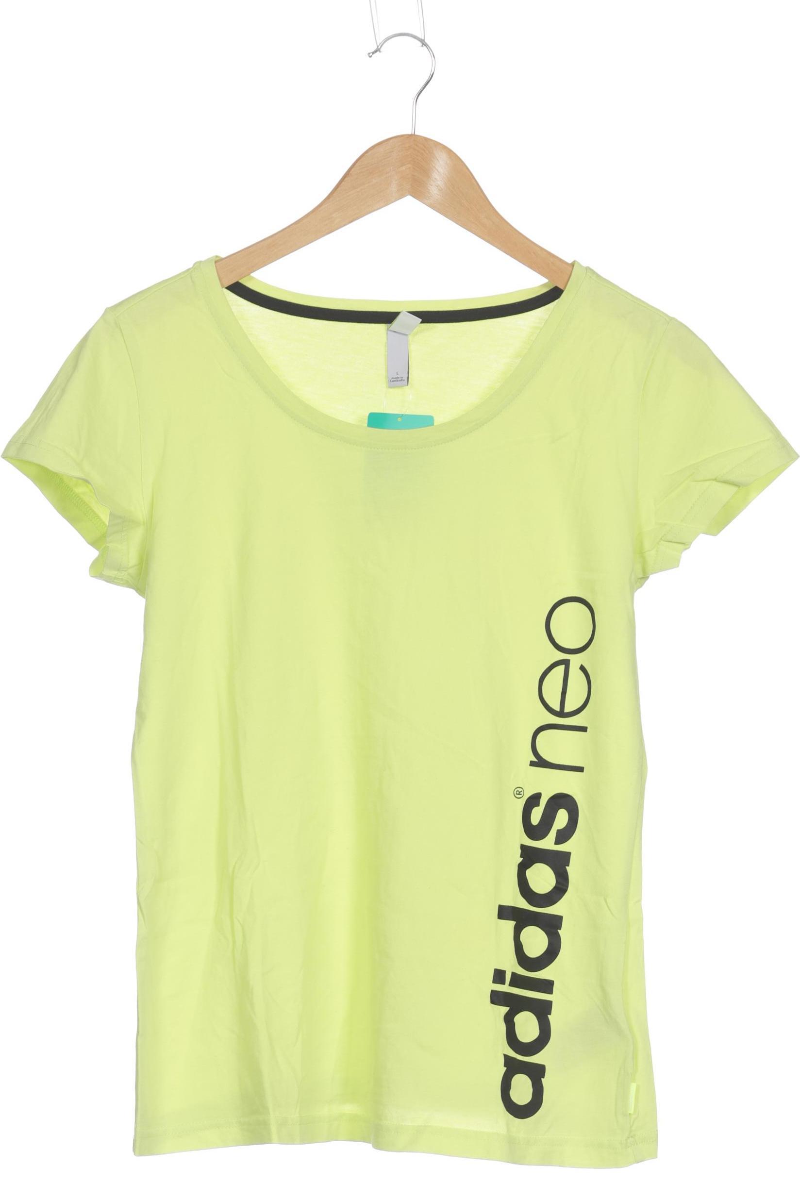 

adidas NEO Damen T-Shirt, gelb, Gr.