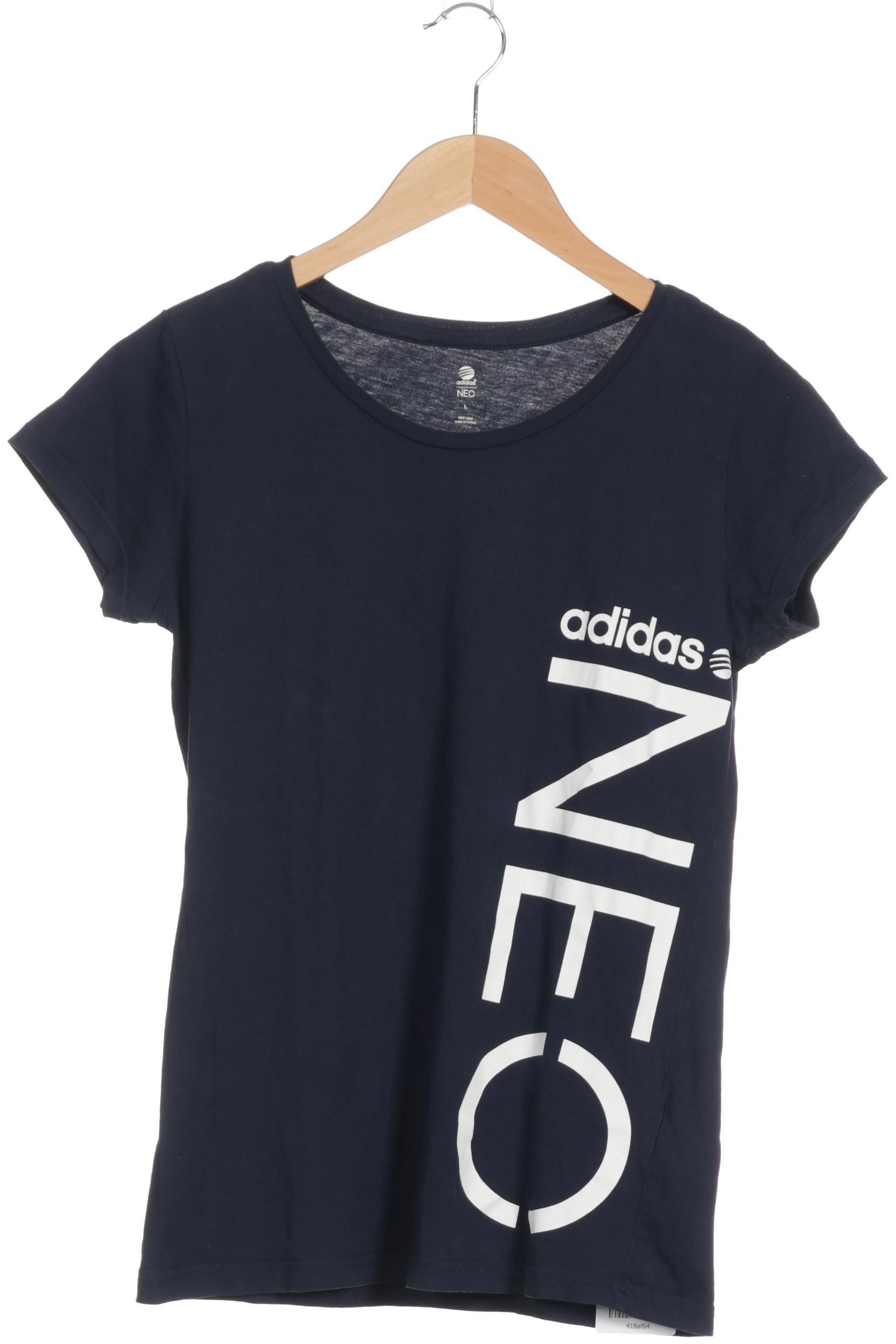 

adidas NEO Damen T-Shirt, blau, Gr.