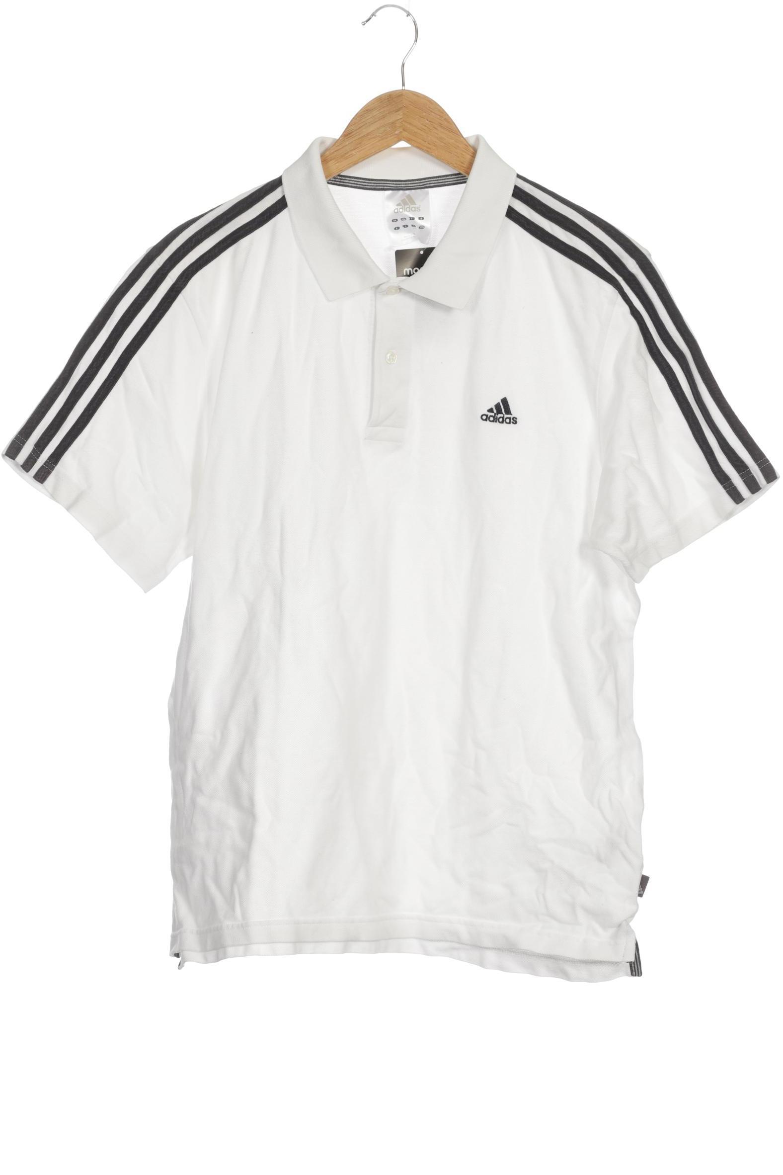 

adidas Herren Poloshirt, weiß, Gr.