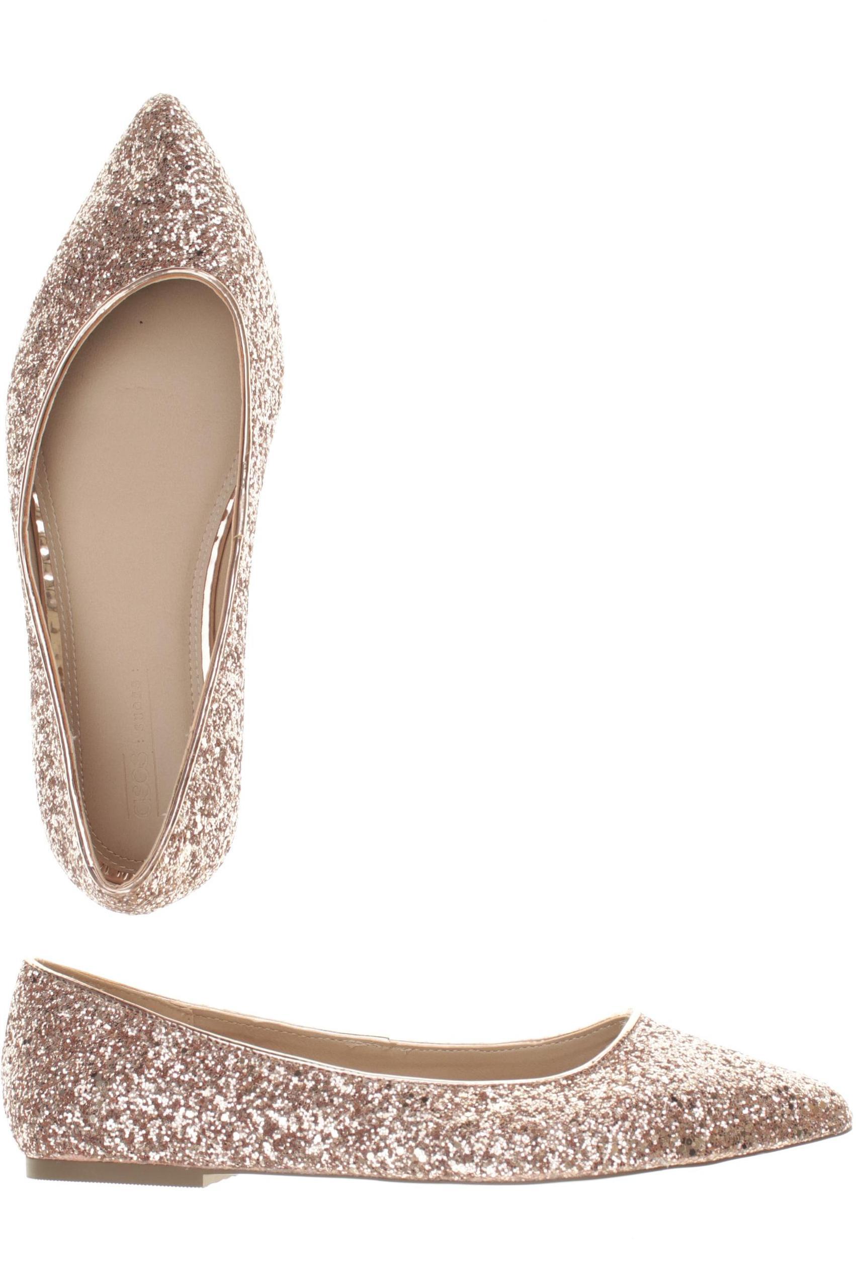

asos Damen Ballerinas, beige, Gr. 9