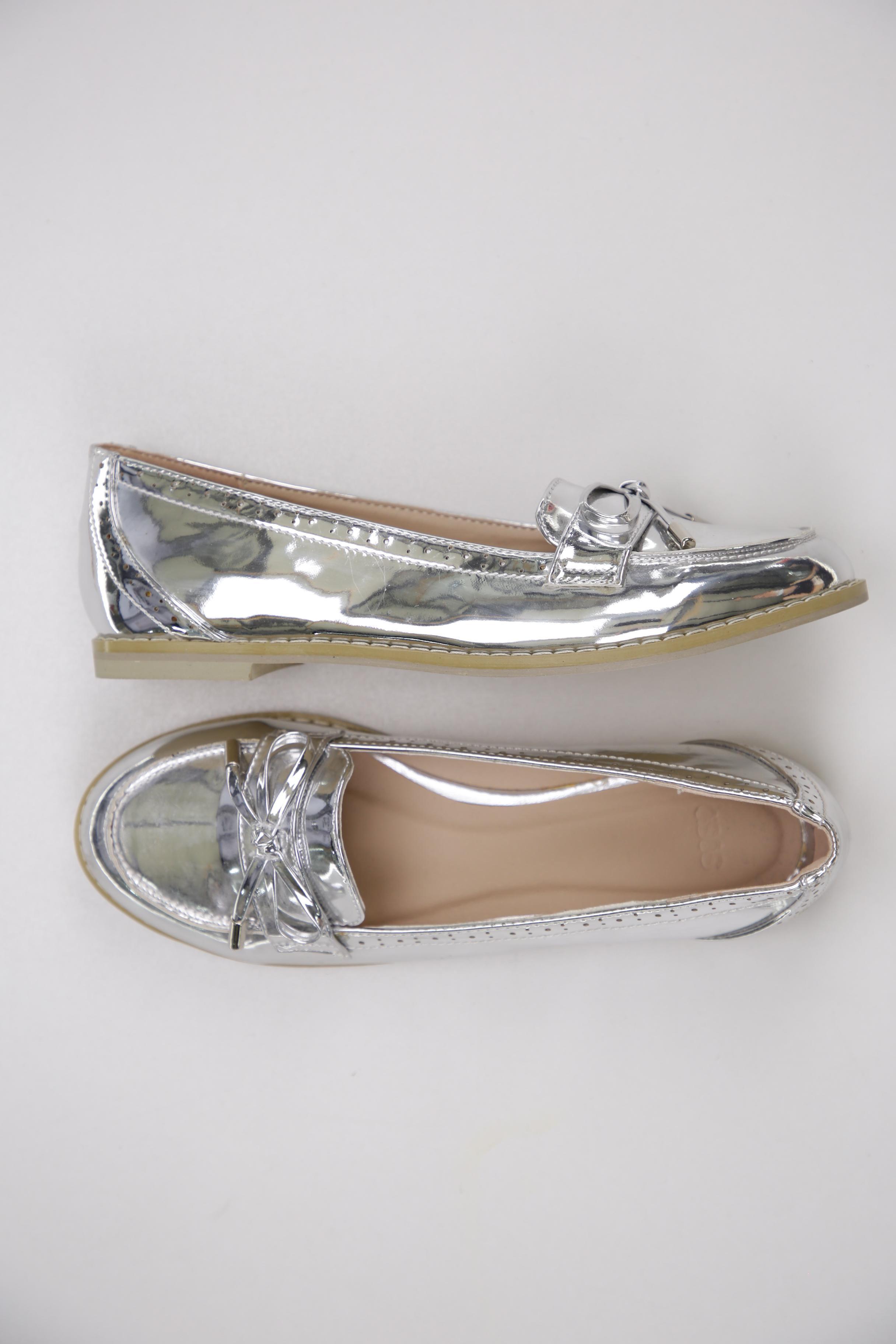 

asos Damen Halbschuh, silber, Gr. 6
