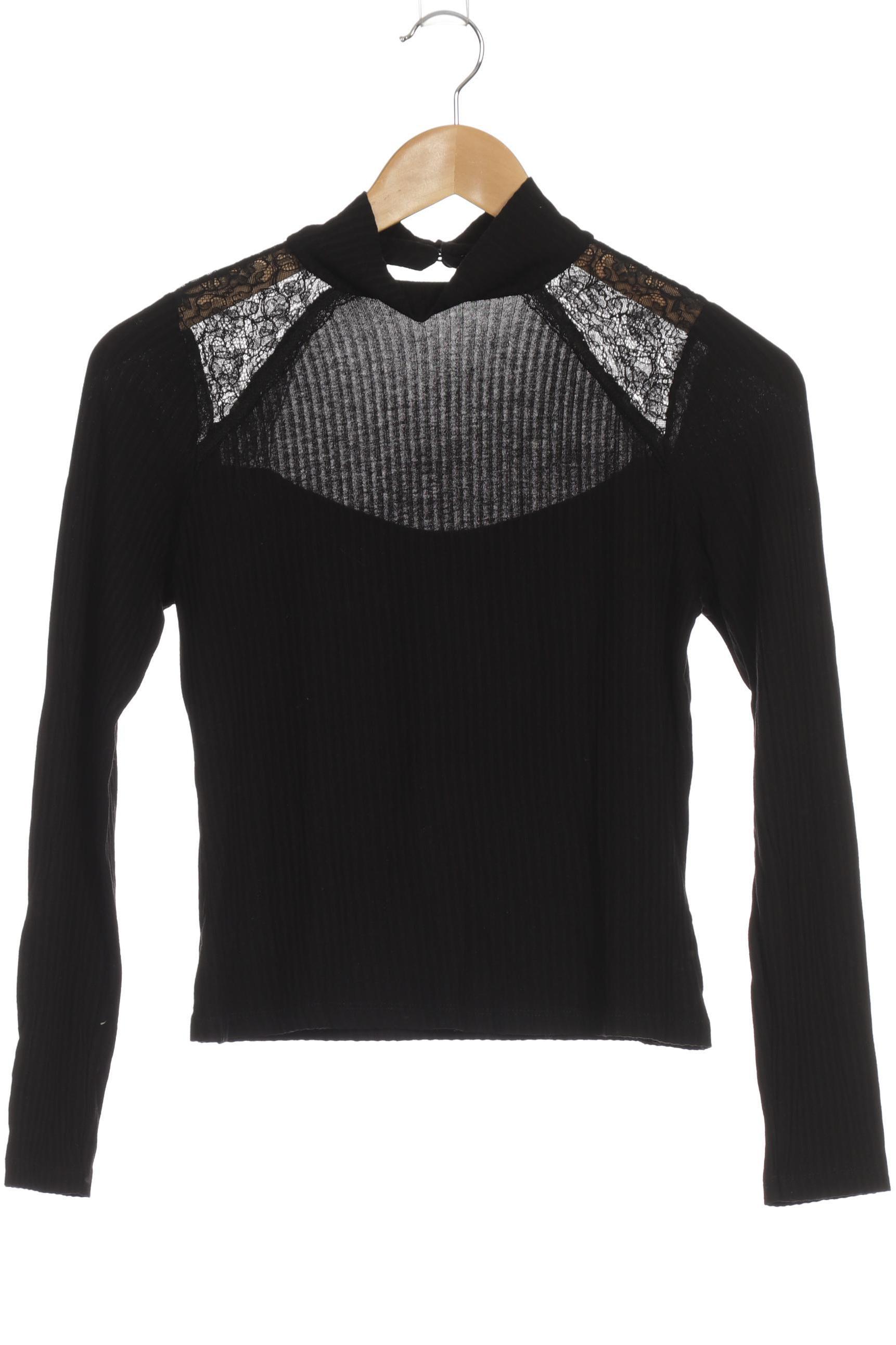 

asos Damen Langarmshirt, schwarz, Gr. 36