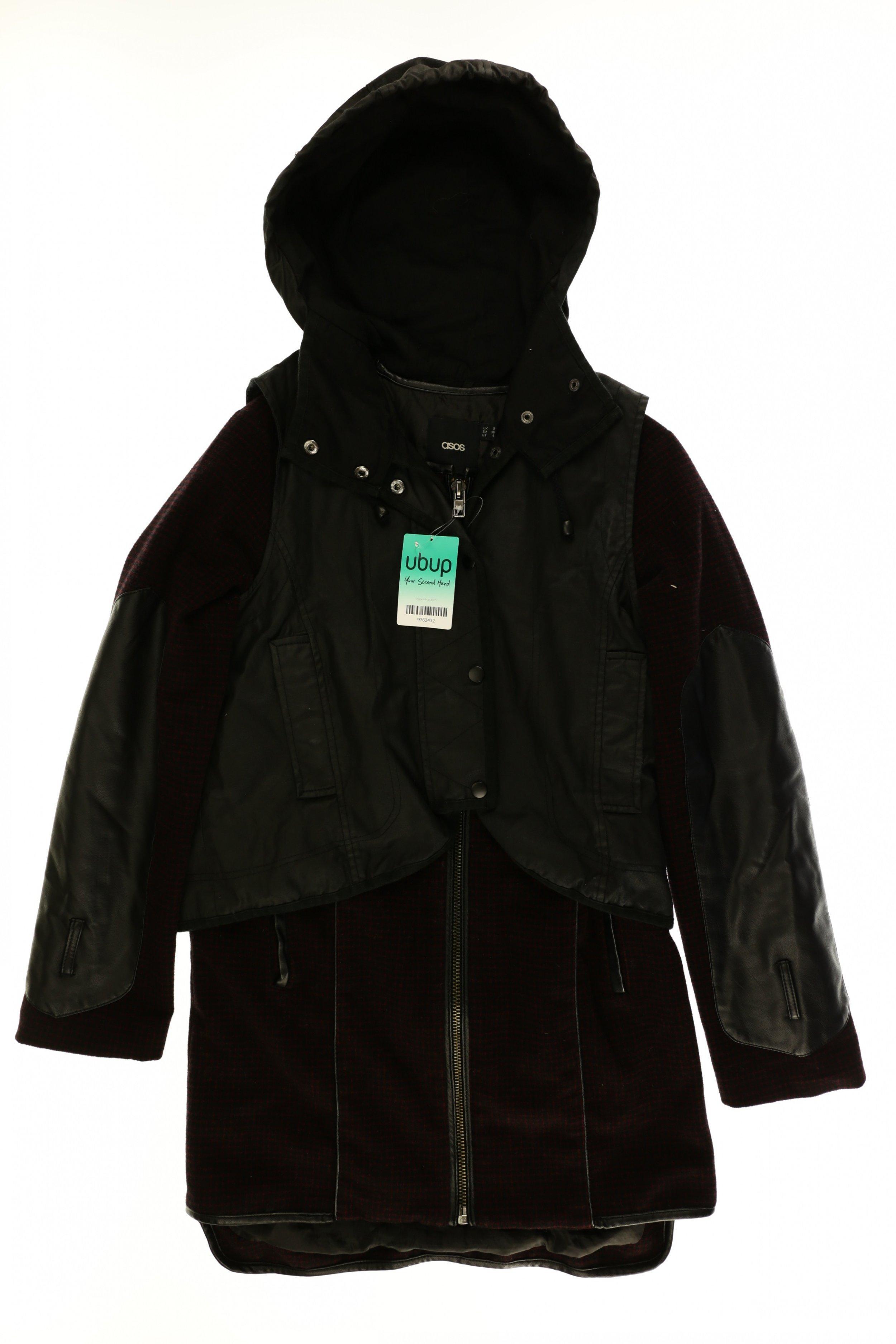 

asos Damen Mantel, schwarz, Gr. 36