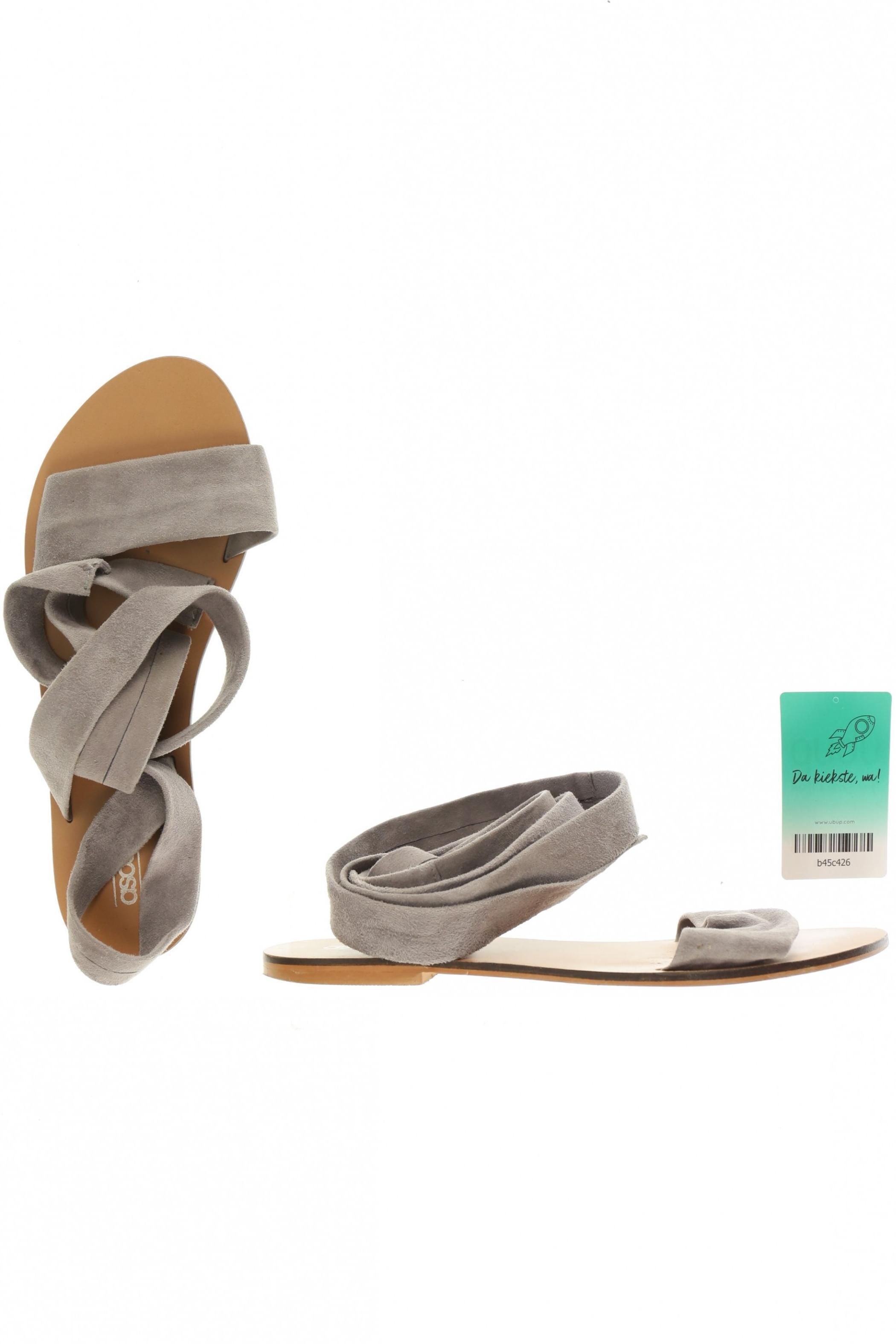 

asos Damen Sandale, grau, Gr. 8