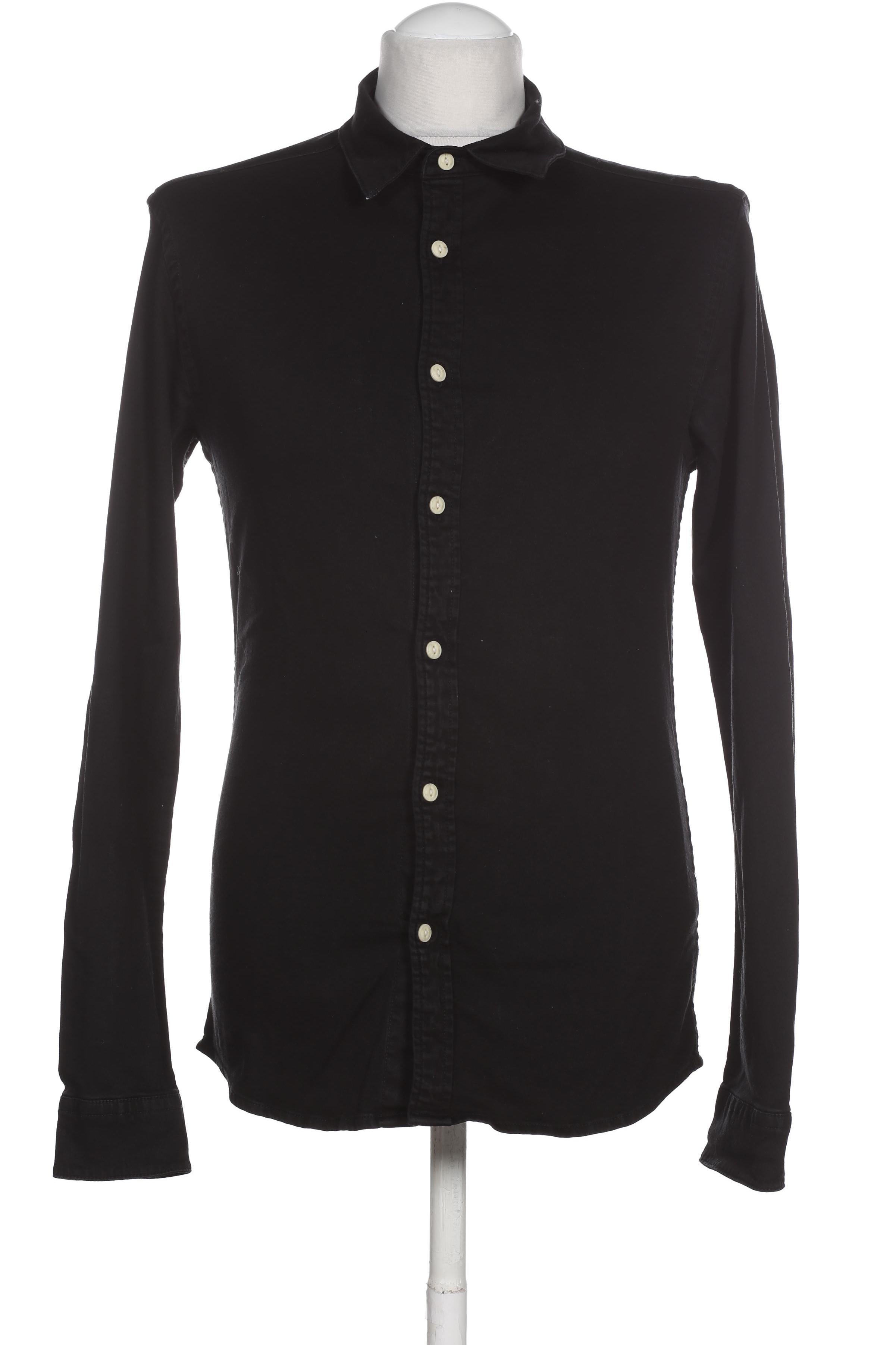 

asos Herren Hemd, schwarz, Gr.