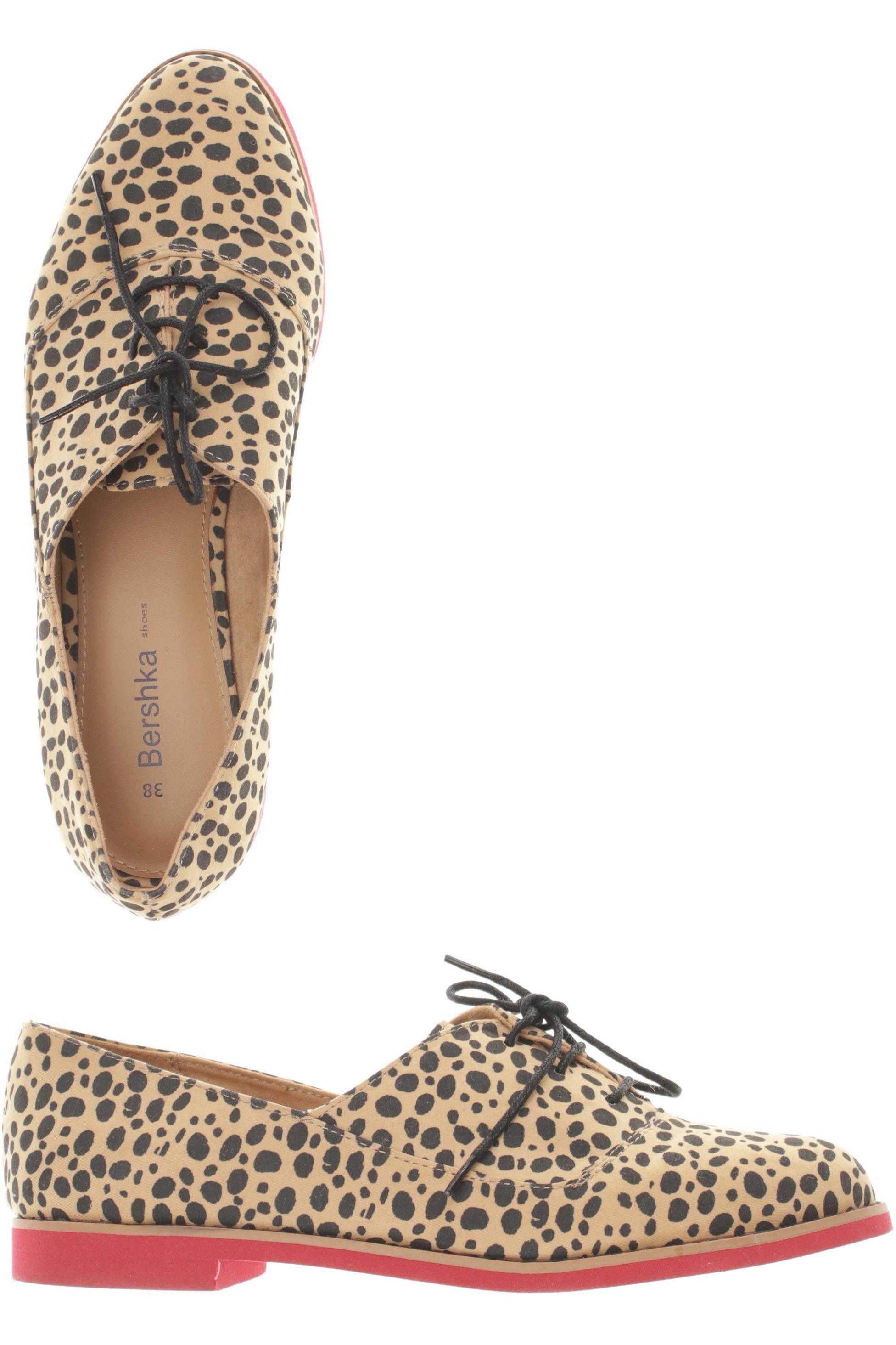 

bershka Damen Halbschuh, braun, Gr. 38