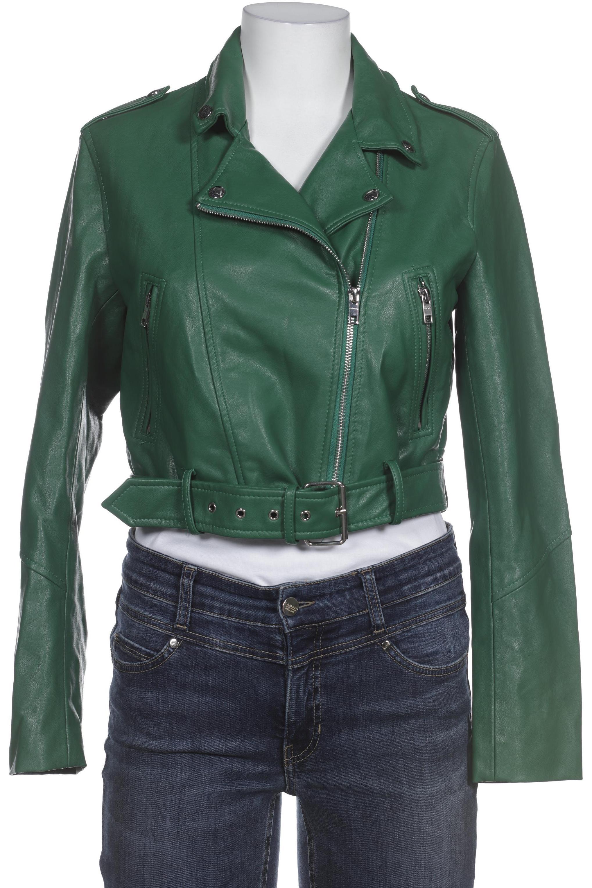 

bershka Damen Jacke, grün, Gr.