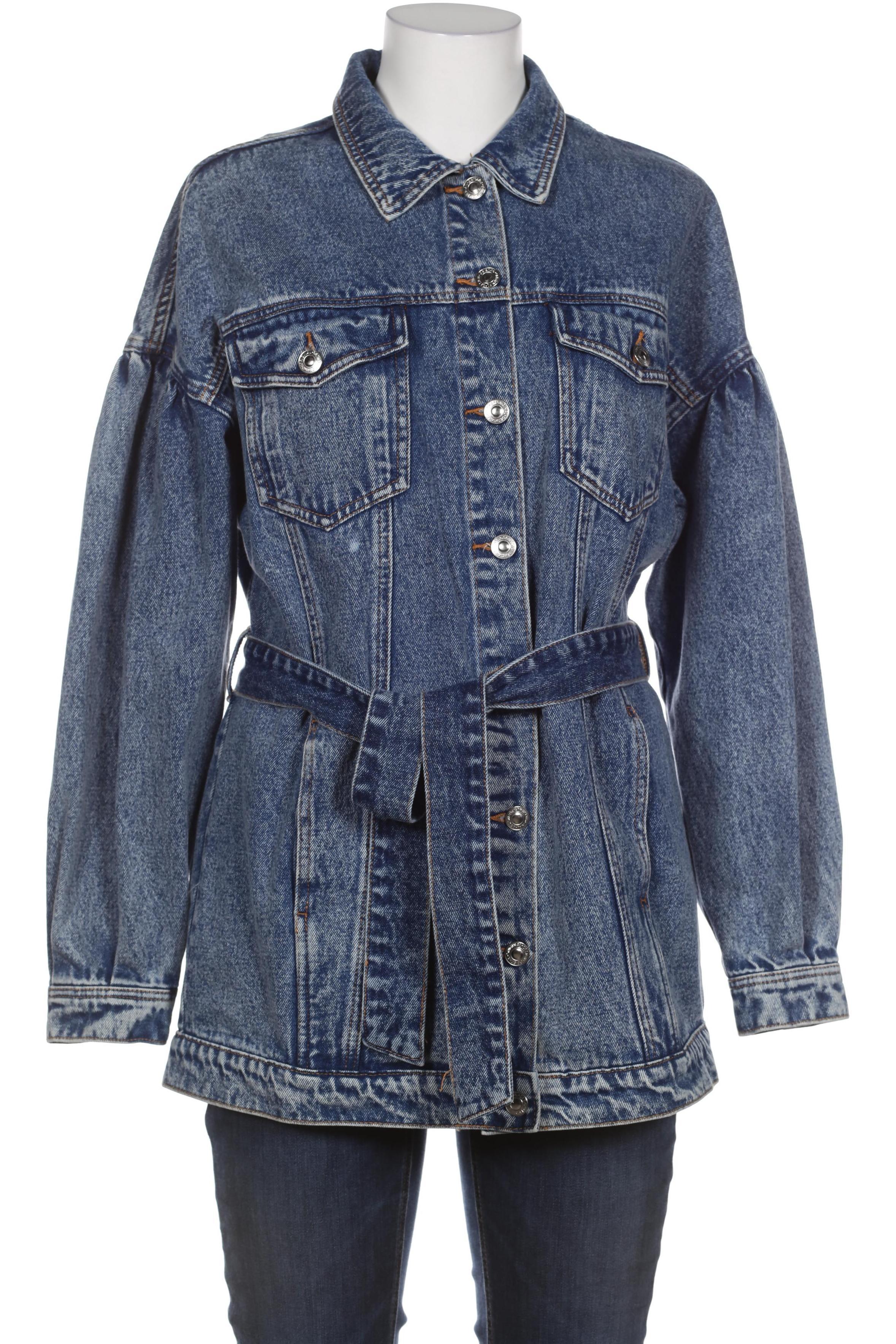 

bershka Damen Mantel, blau, Gr.