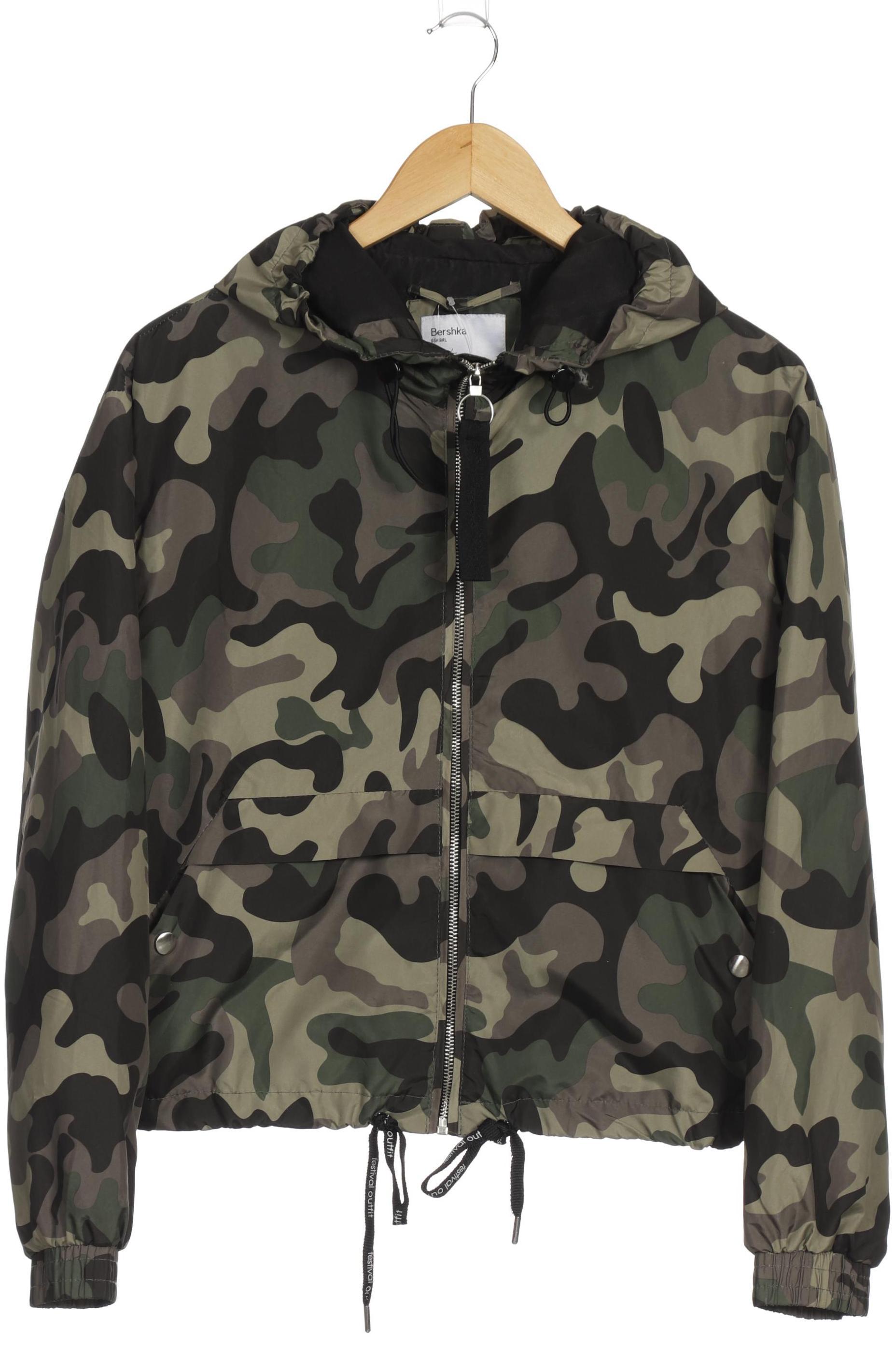 

bershka Damen Jacke, grün, Gr.