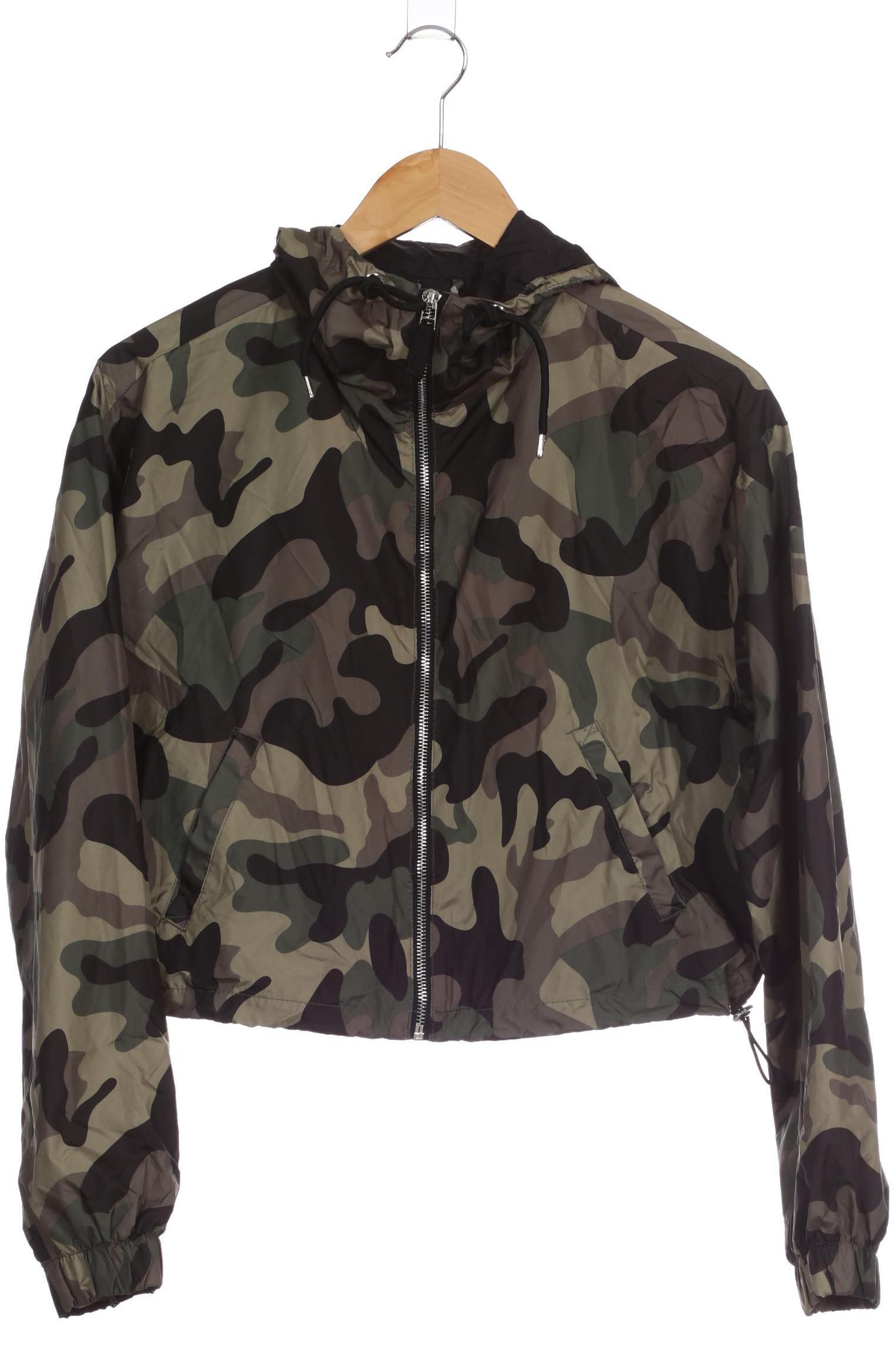 

bershka Damen Jacke, grün, Gr.