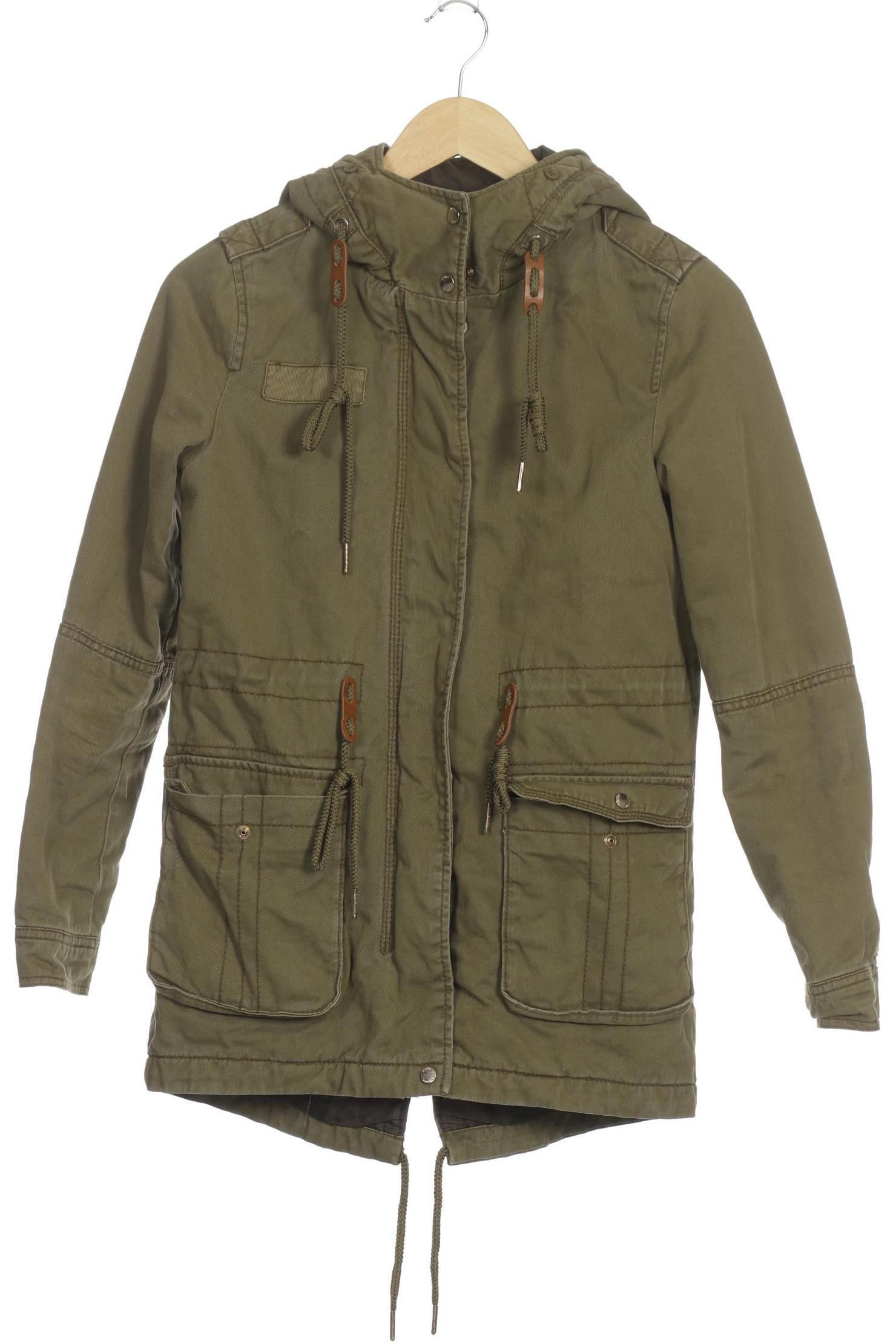 

bershka Damen Jacke, grün, Gr.