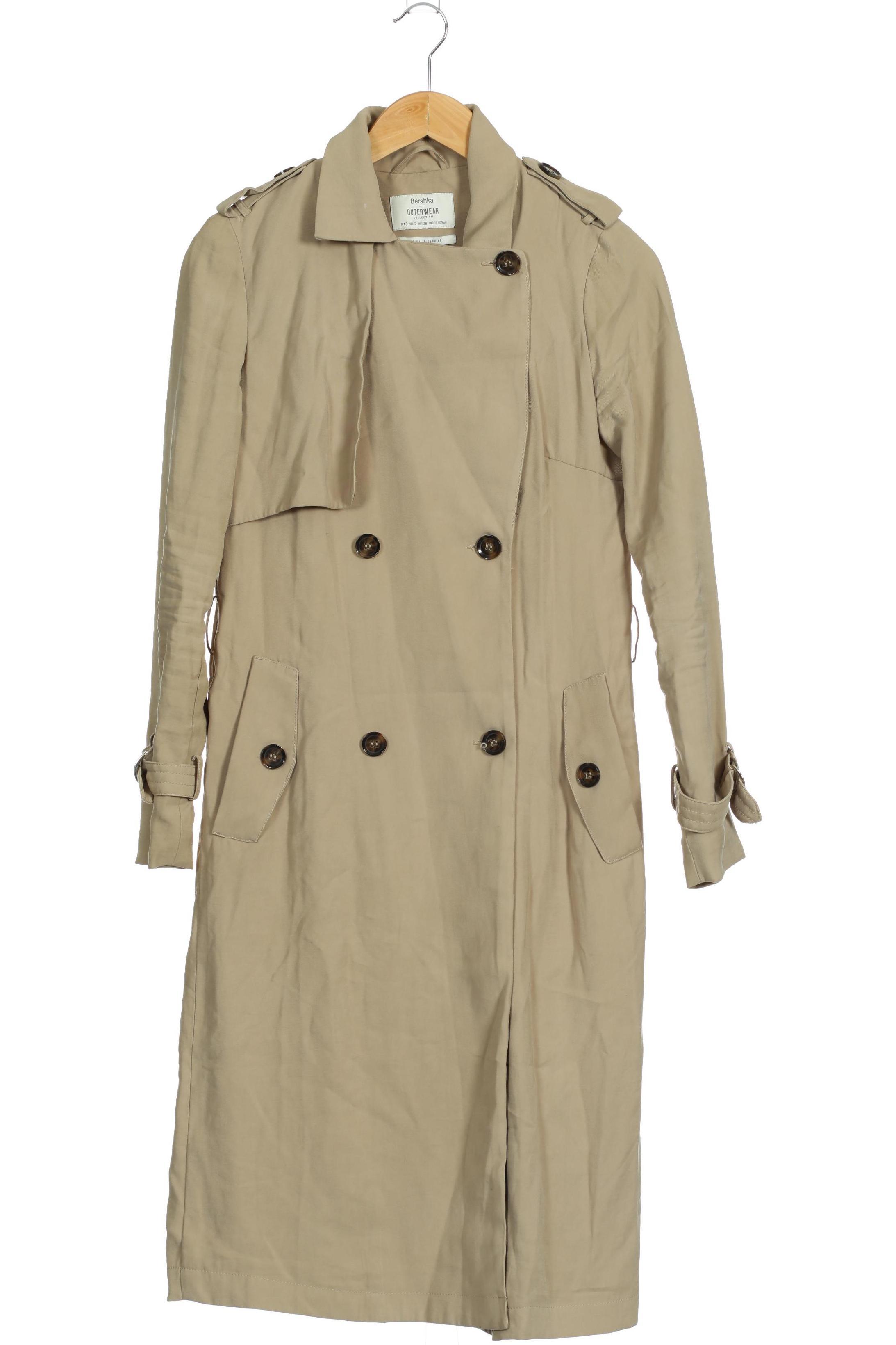 

bershka Damen Mantel, beige, Gr.