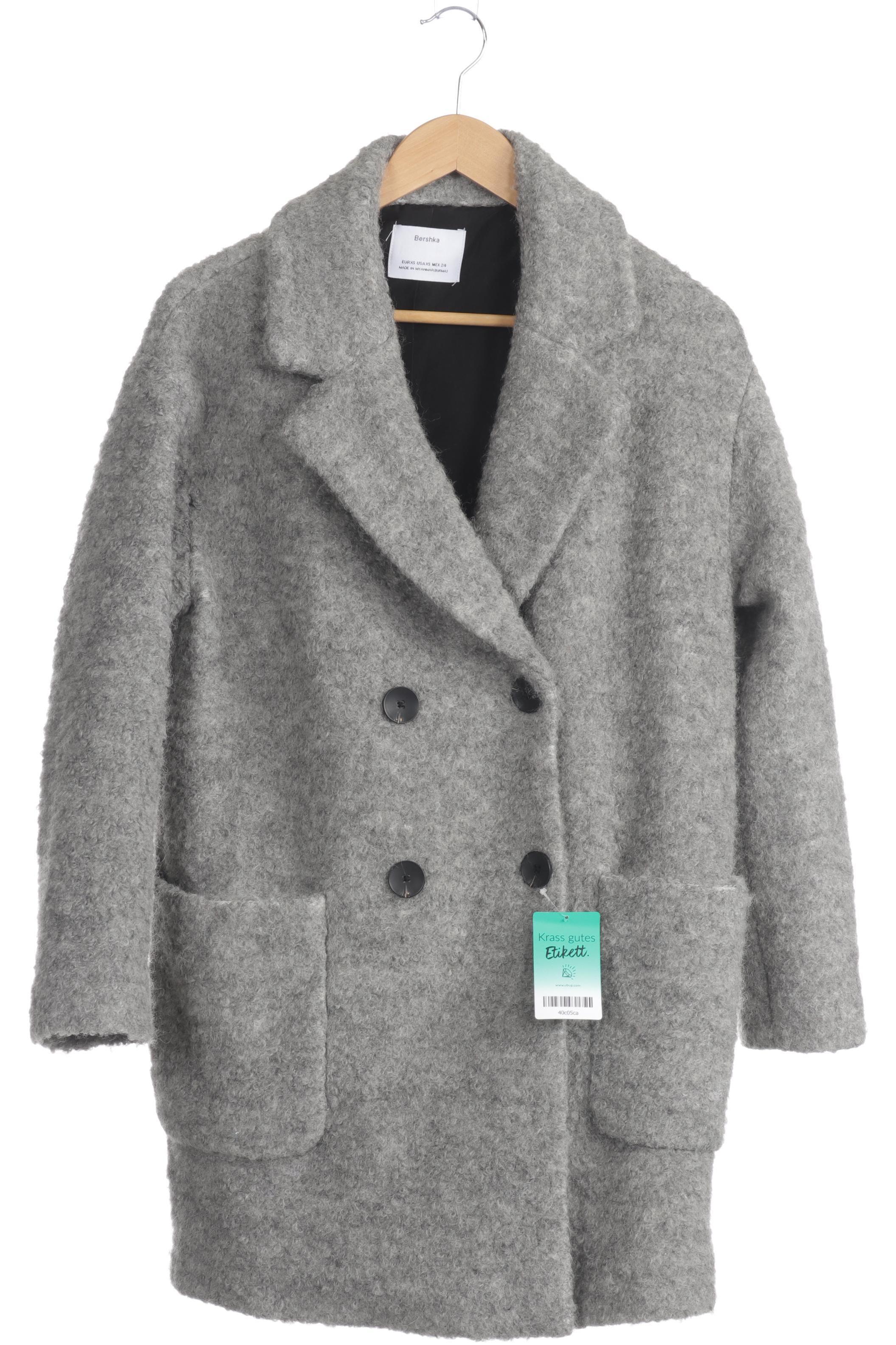 

bershka Damen Mantel, grau, Gr.