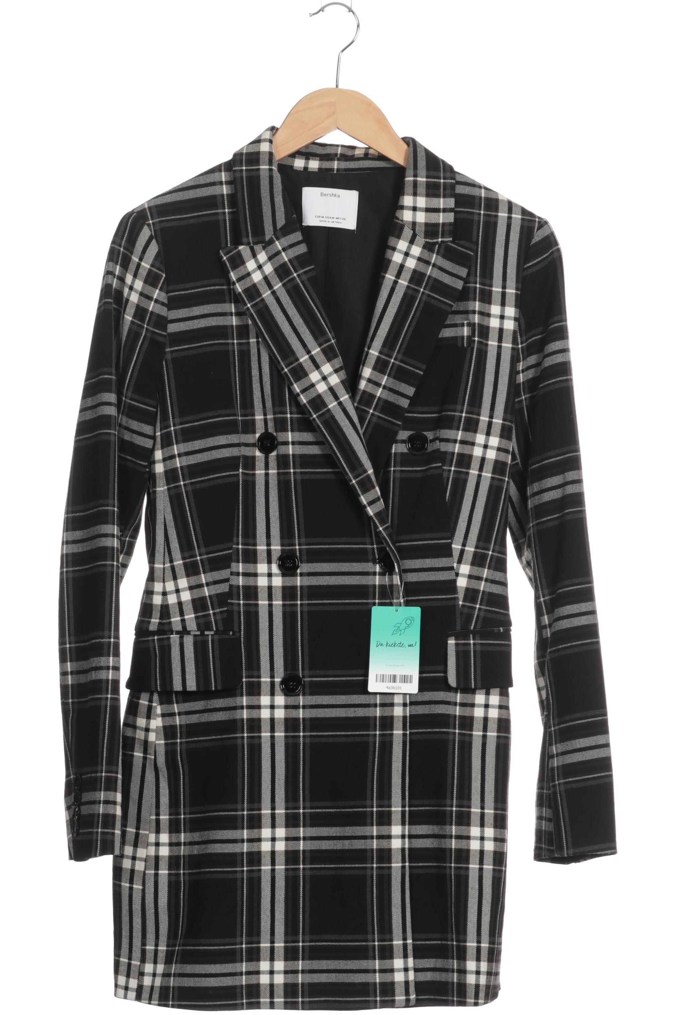 

bershka Damen Mantel, schwarz, Gr.