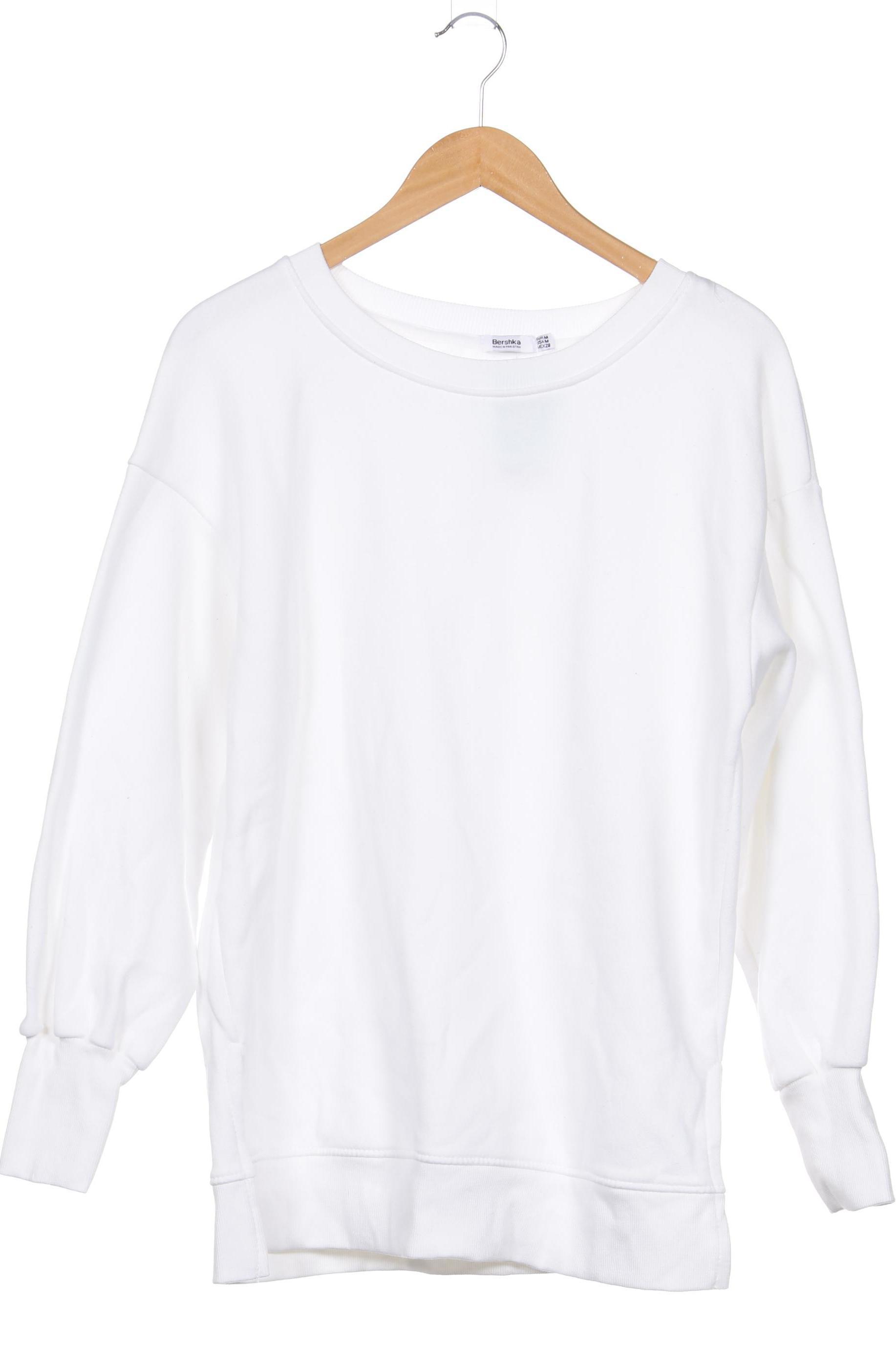 

bershka Damen Sweatshirt, weiß, Gr.