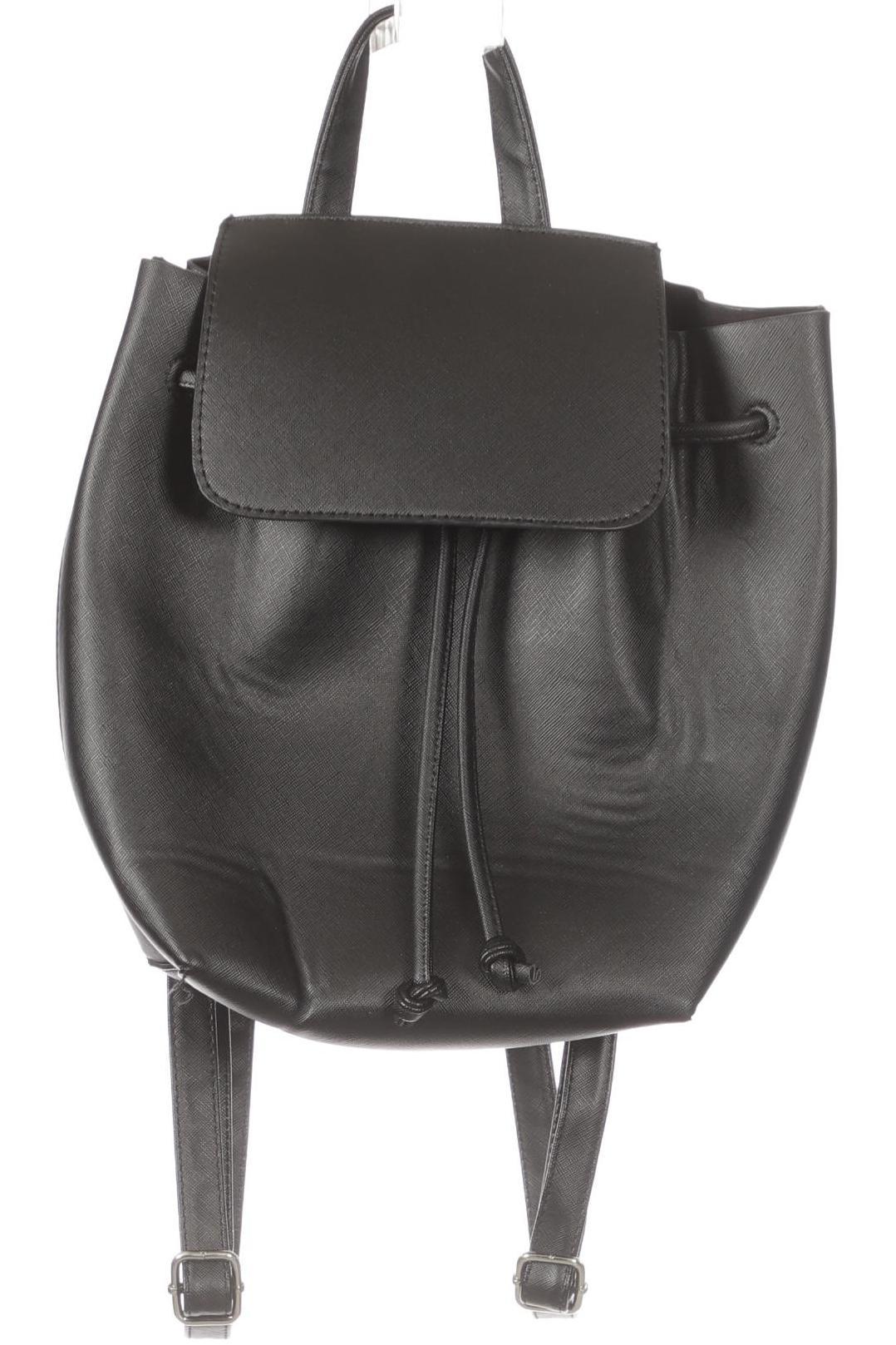 

bershka Damen Rucksack, schwarz, Gr.