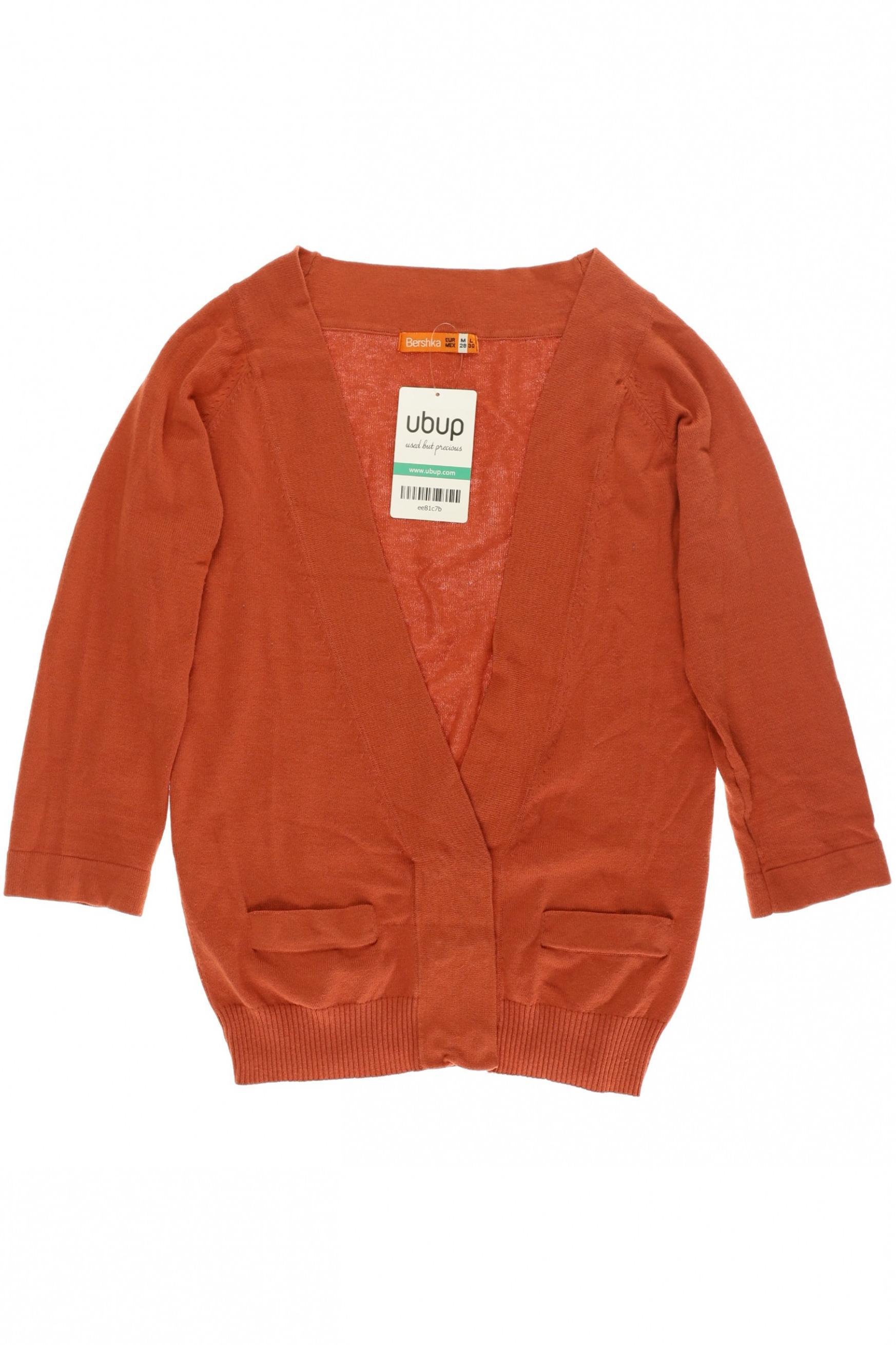 

bershka Damen Strickjacke, orange, Gr.