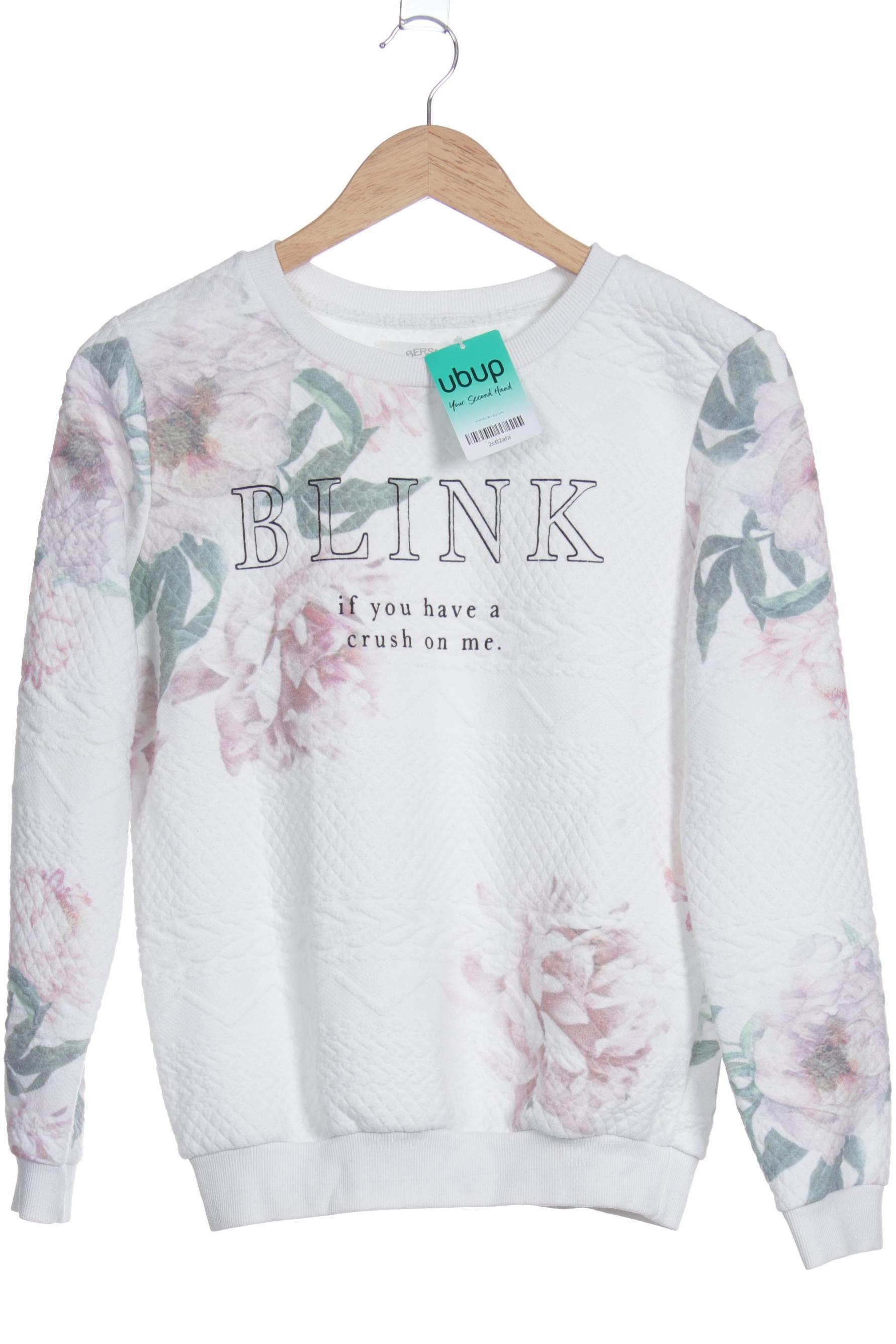 

bershka Damen Sweatshirt, weiß, Gr.
