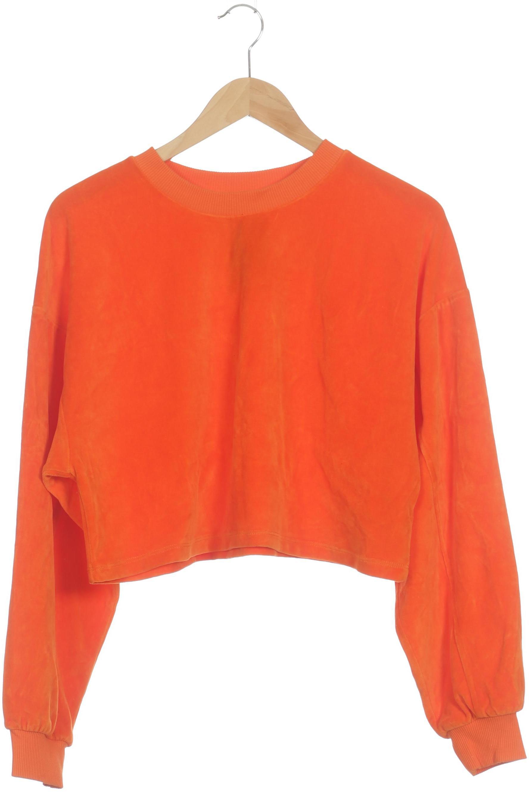 

bershka Damen Sweatshirt, orange, Gr.